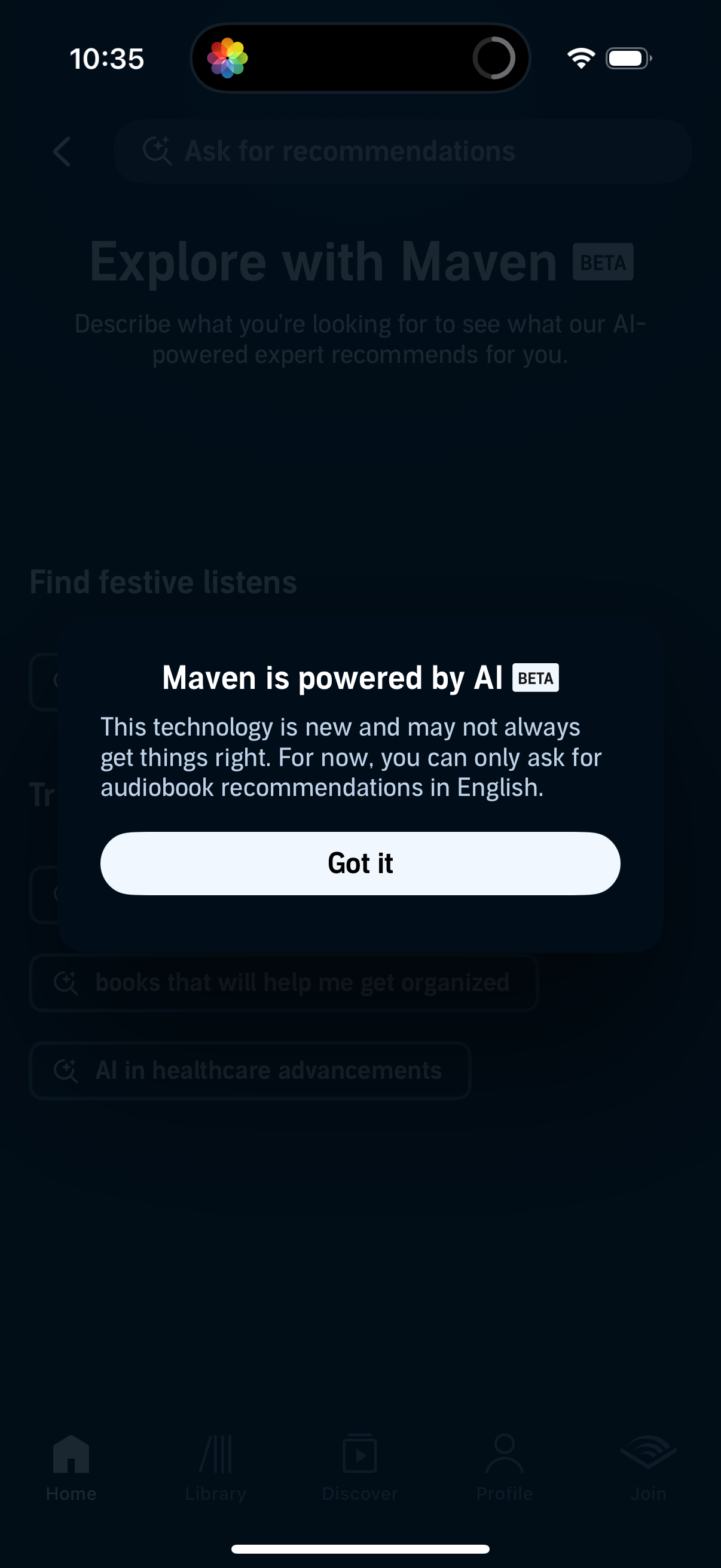 audible app screenshot 205