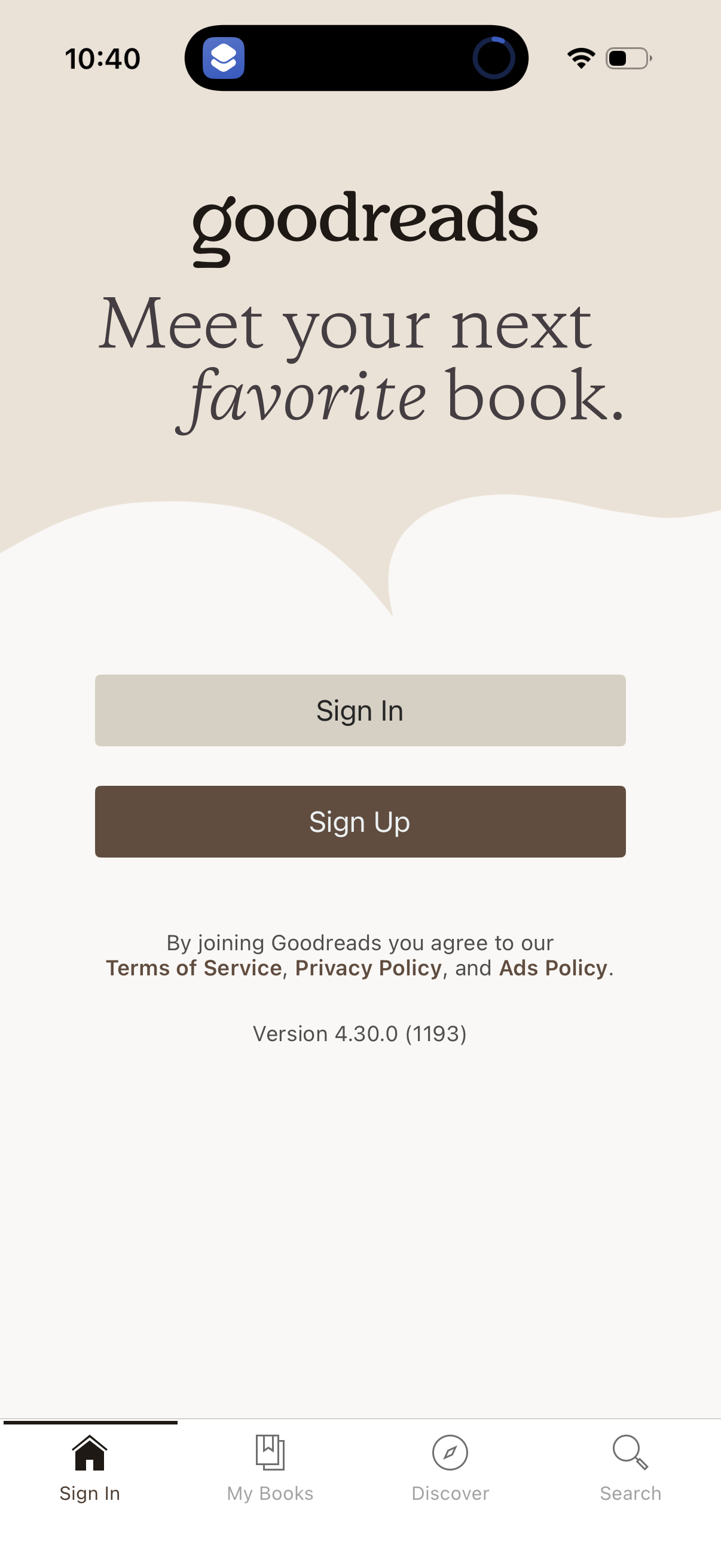 goodreads app screenshot 5