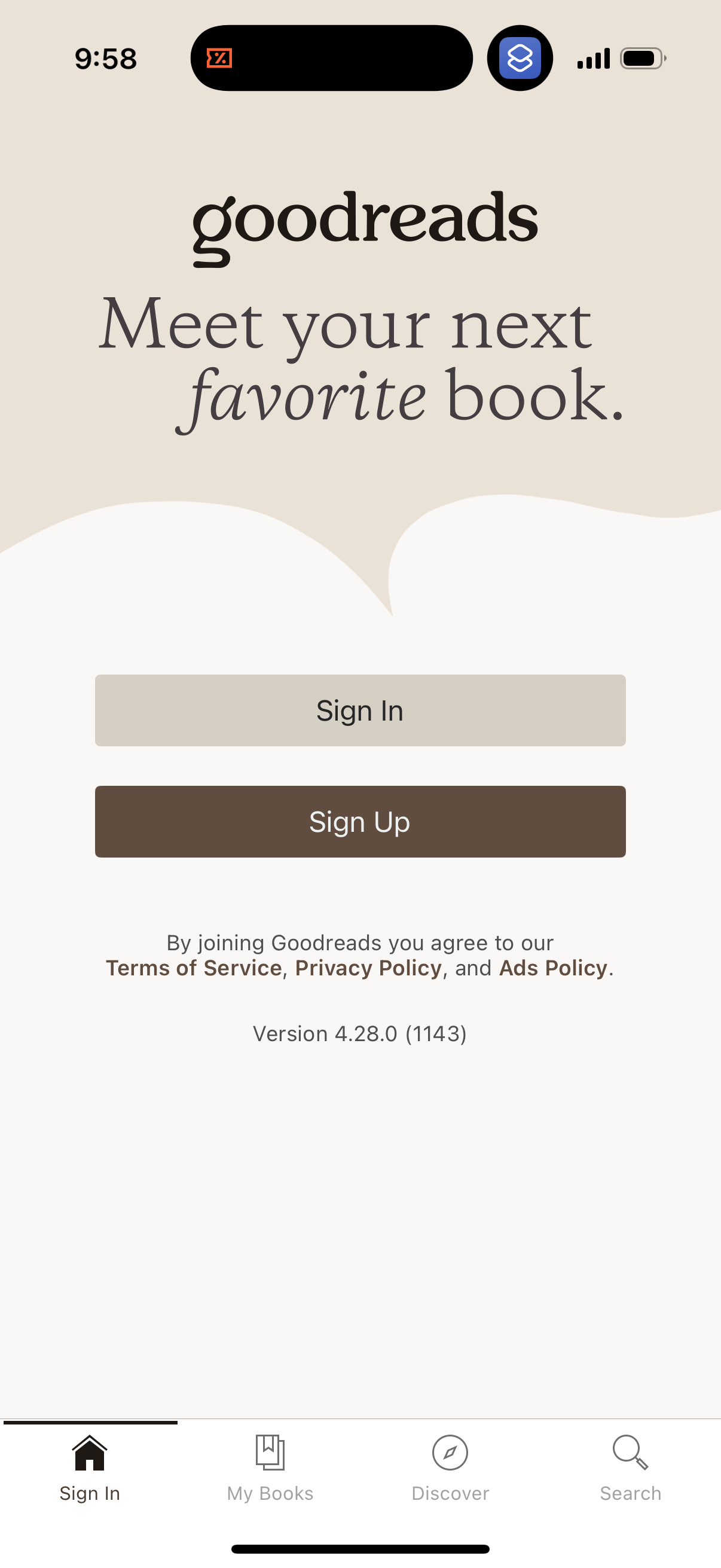goodreads app screenshot 6