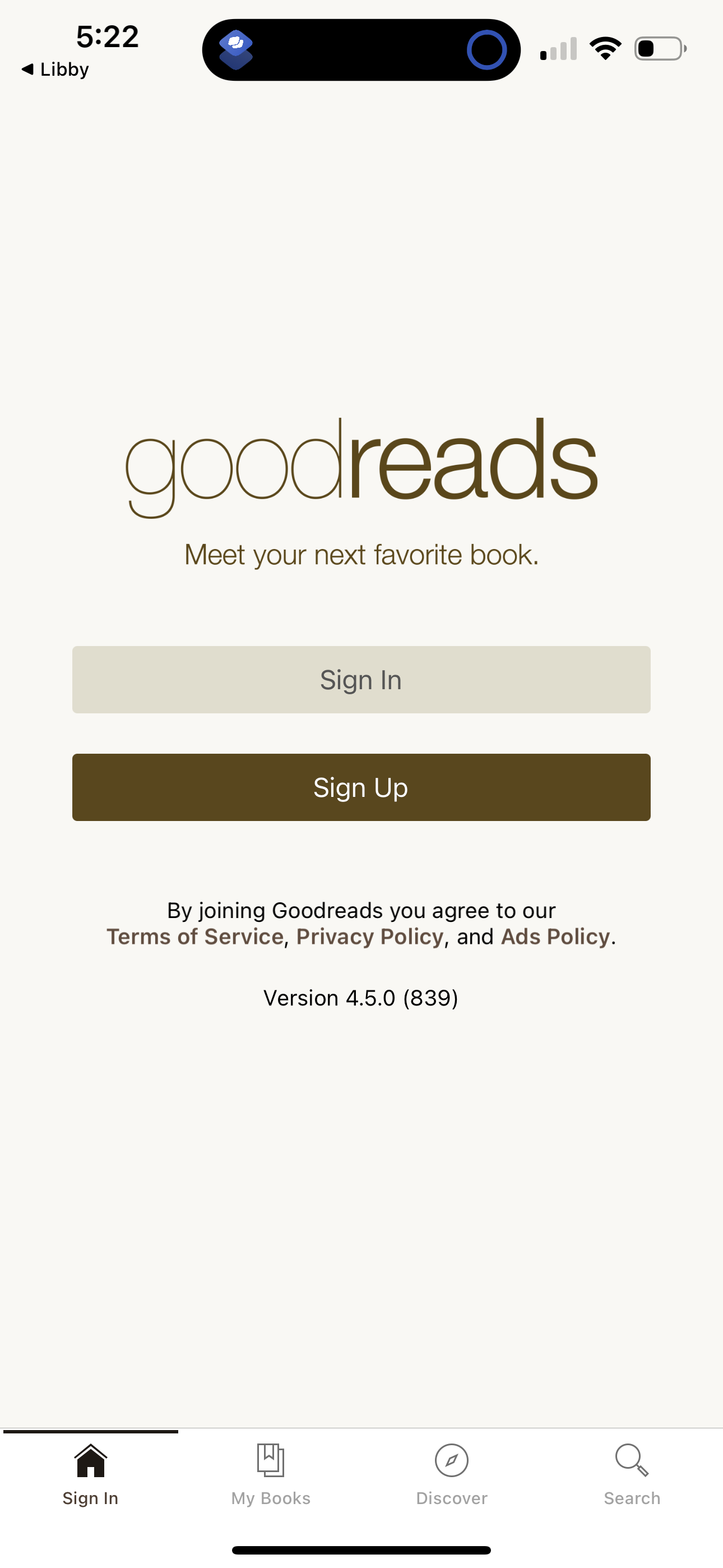 goodreads app screenshot 109