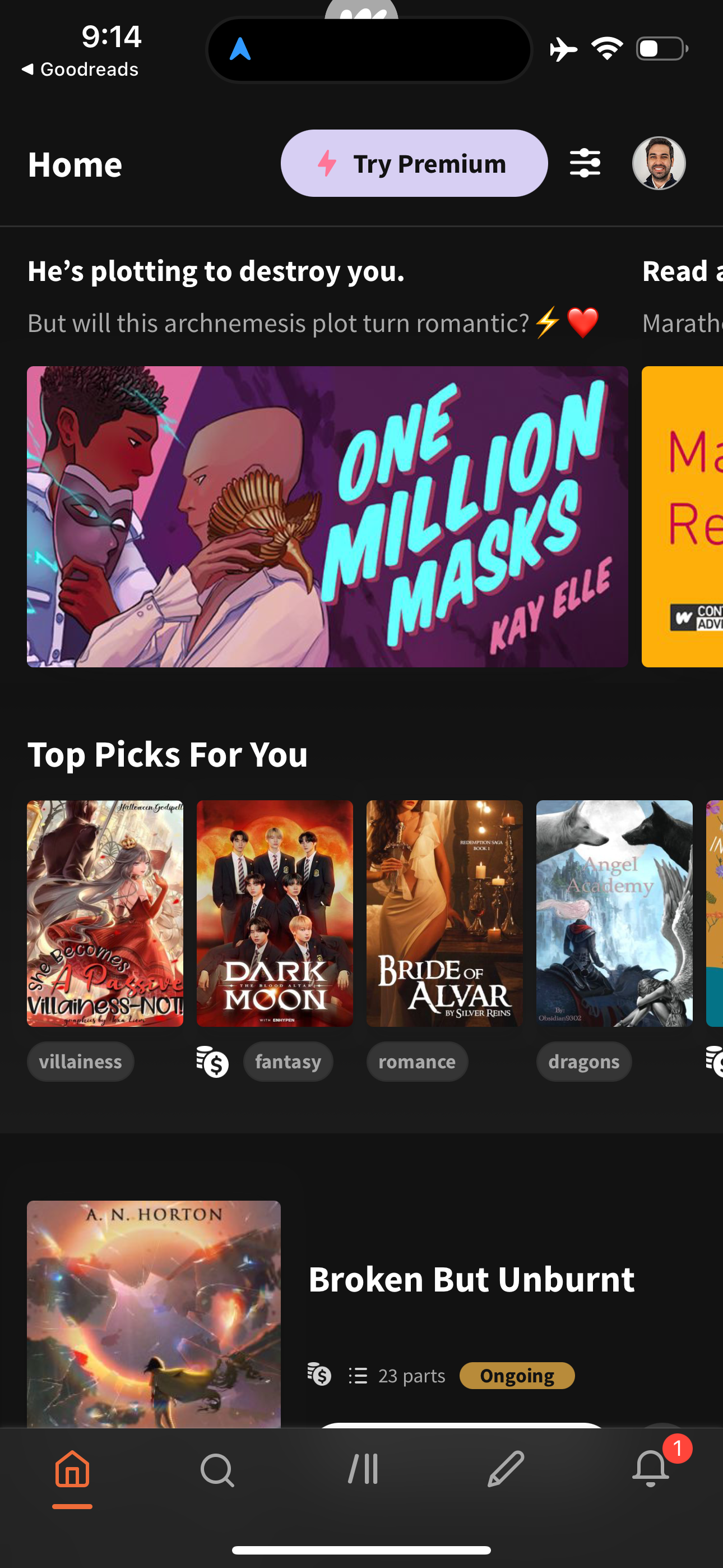 wattpad app screenshot 200