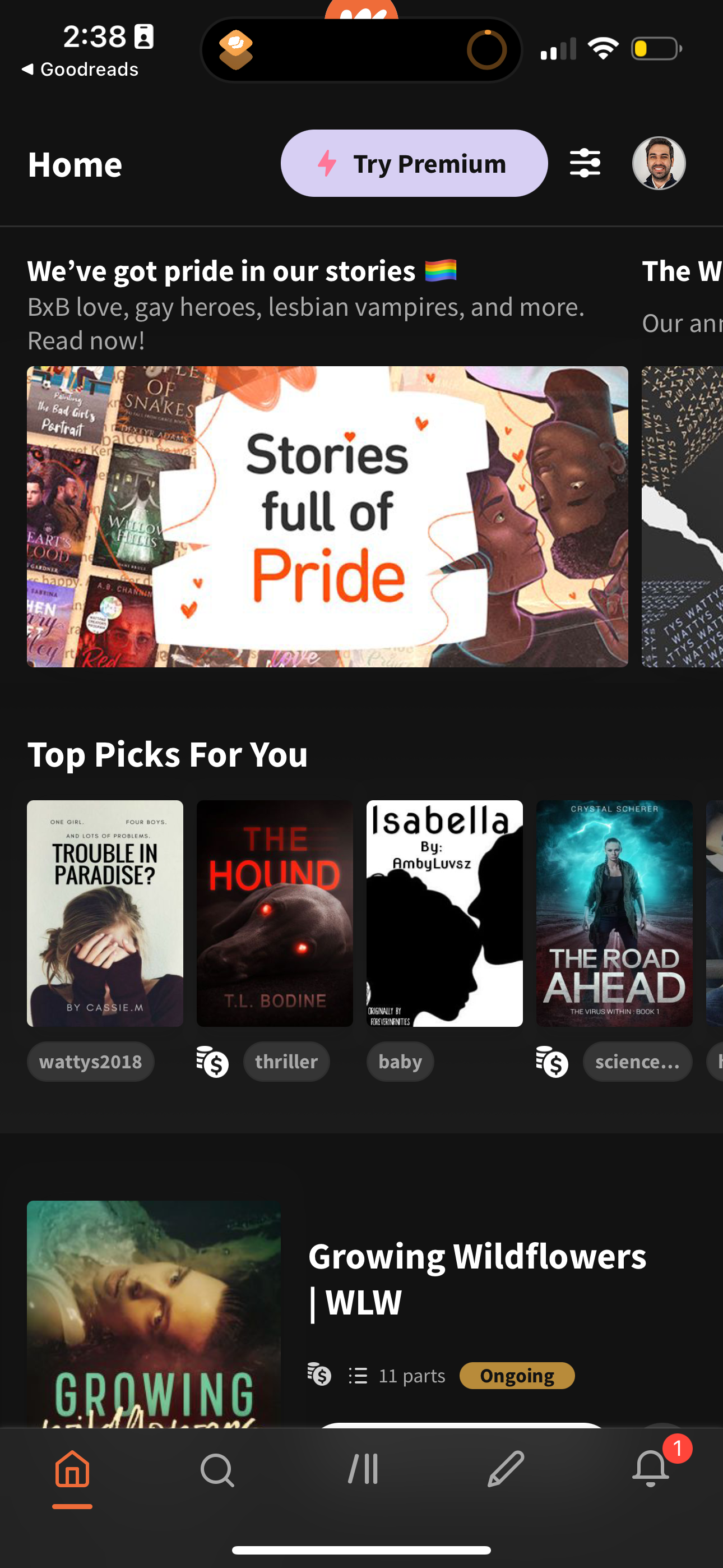 wattpad app screenshot 192