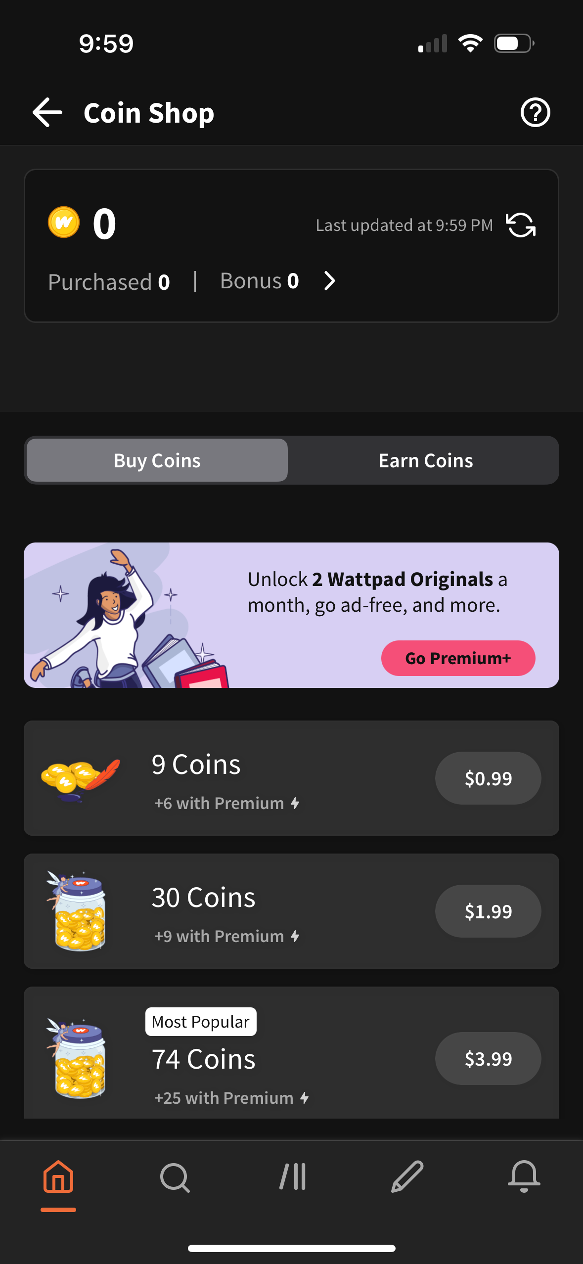 wattpad app screenshot 113