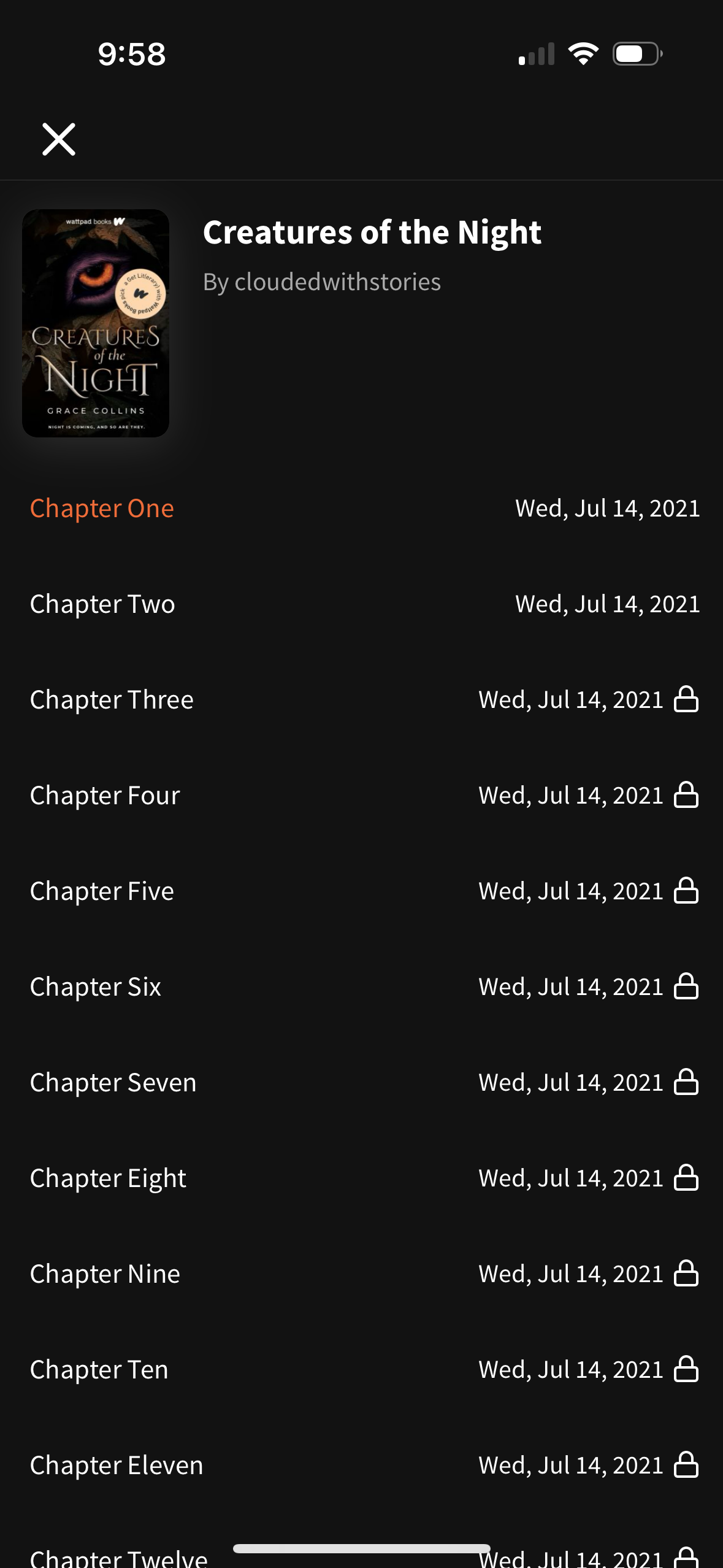wattpad app screenshot 111