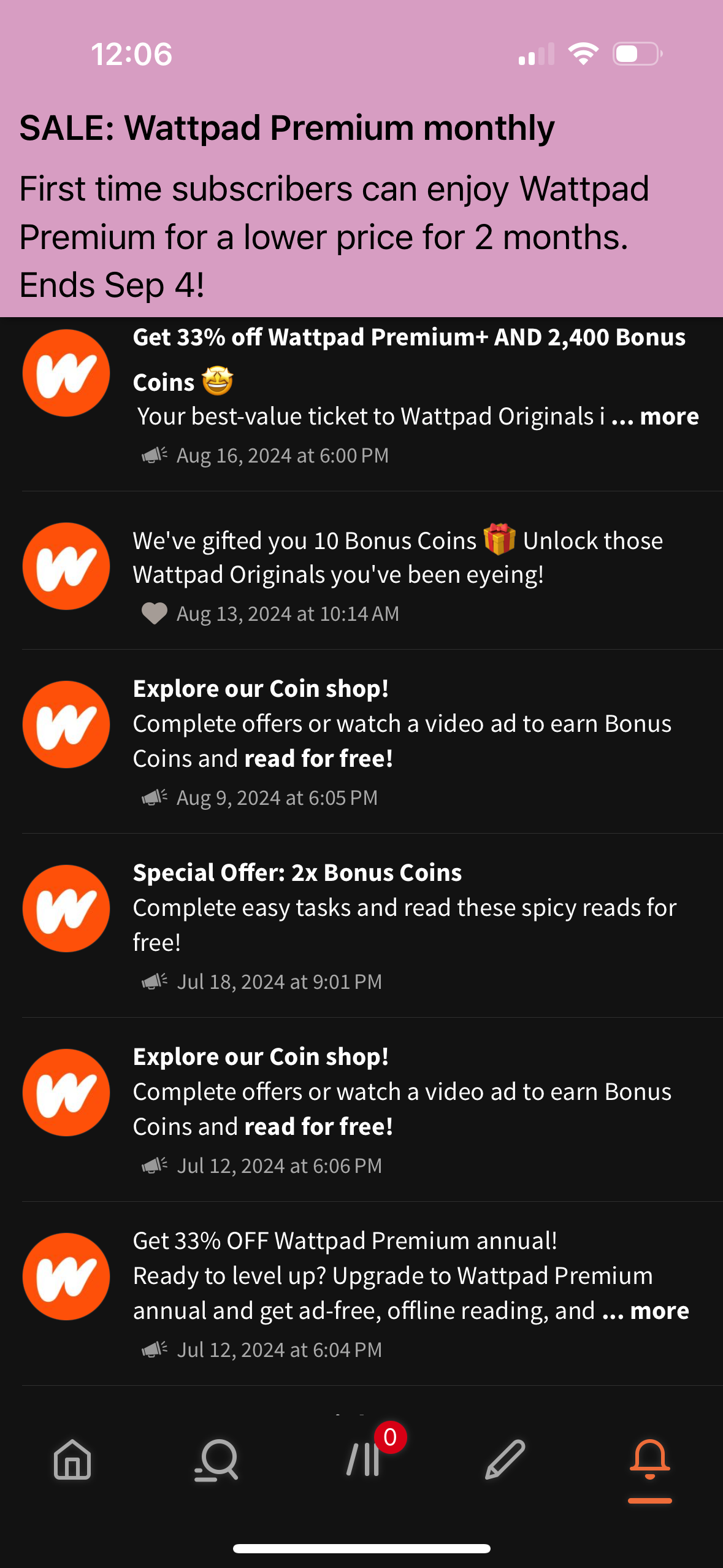 wattpad app screenshot 49