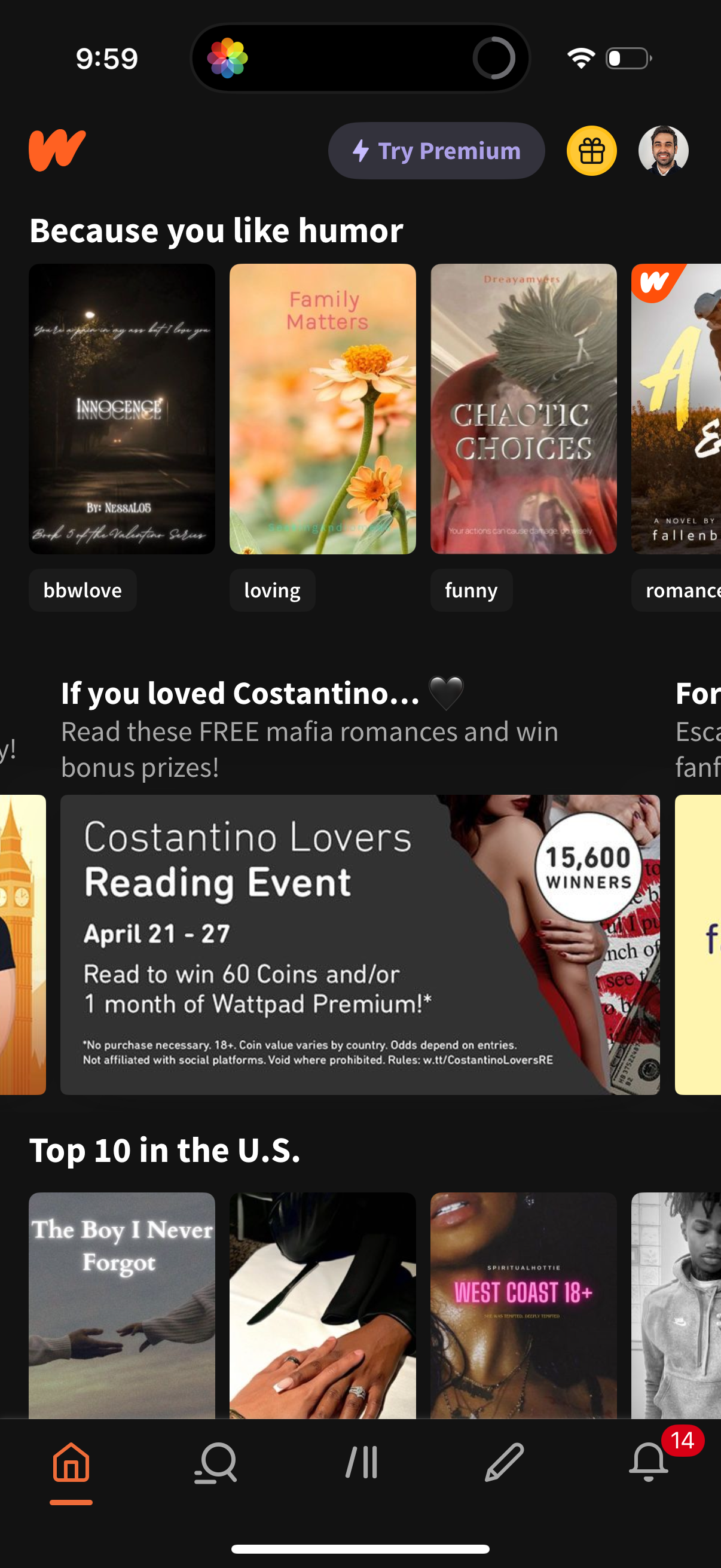 wattpad app screenshot 13
