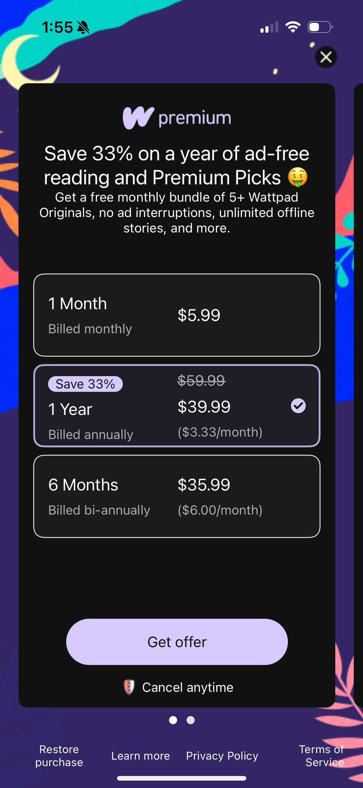 wattpad app screenshot 5