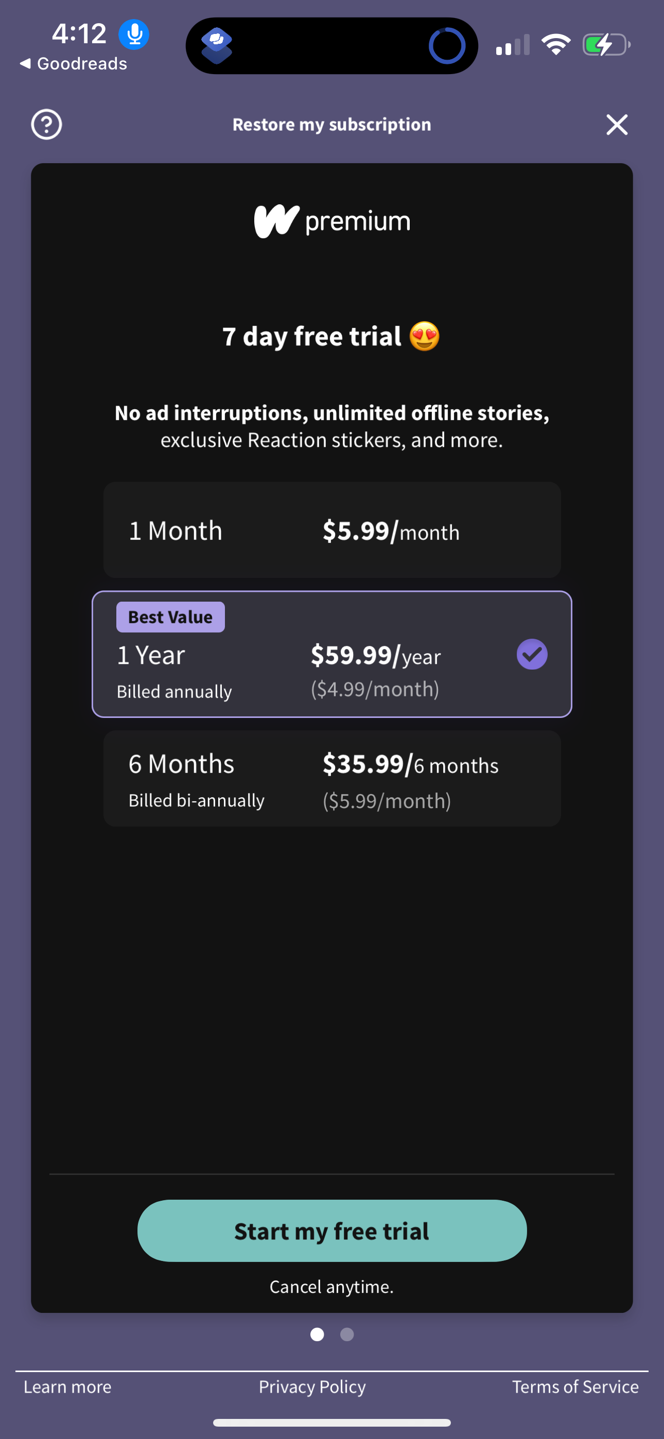 wattpad app screenshot 205