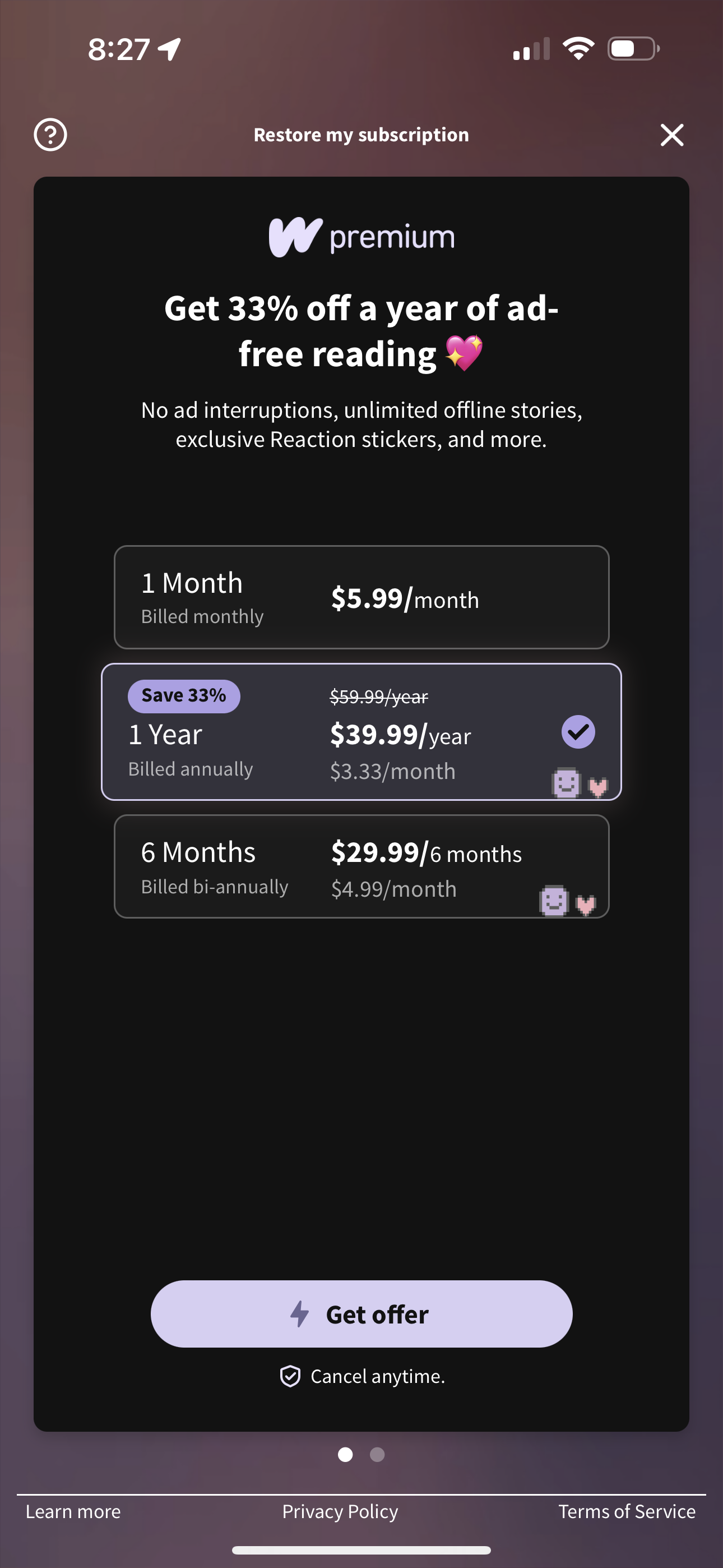 wattpad app screenshot 183