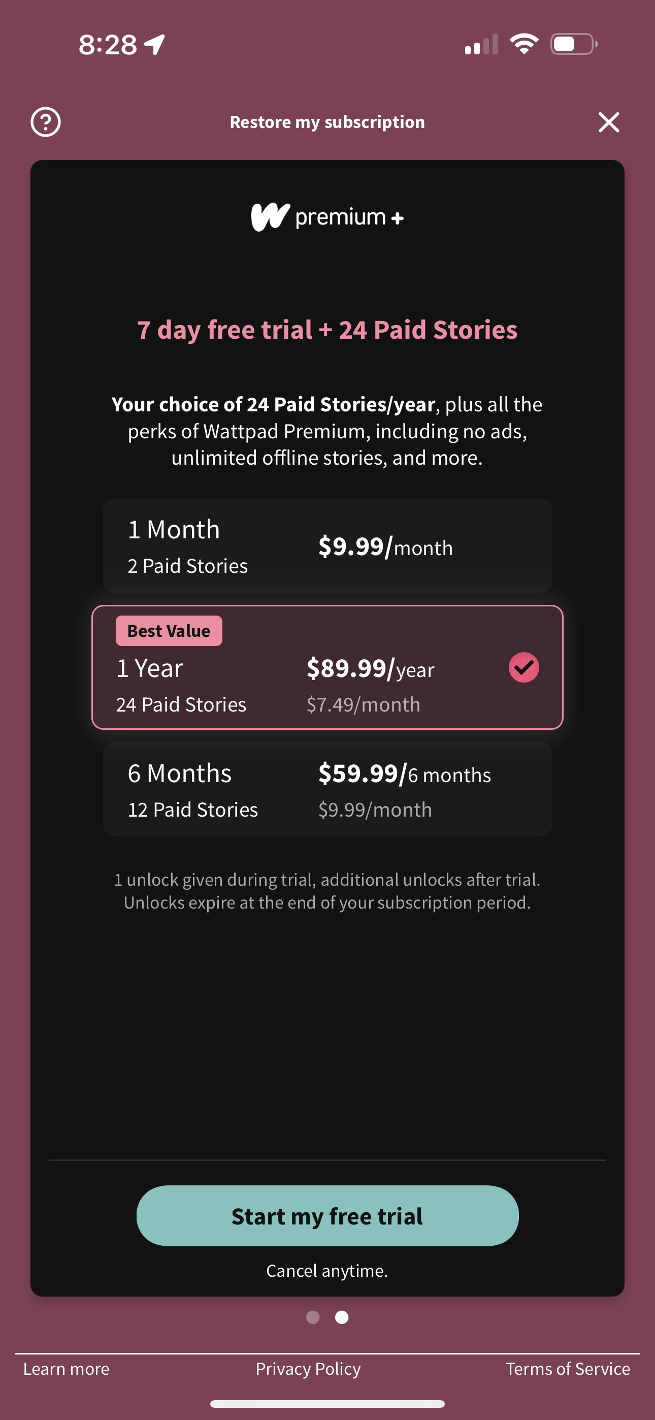 wattpad app screenshot 182