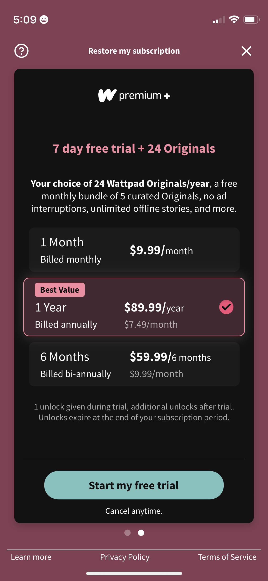 wattpad app screenshot 170