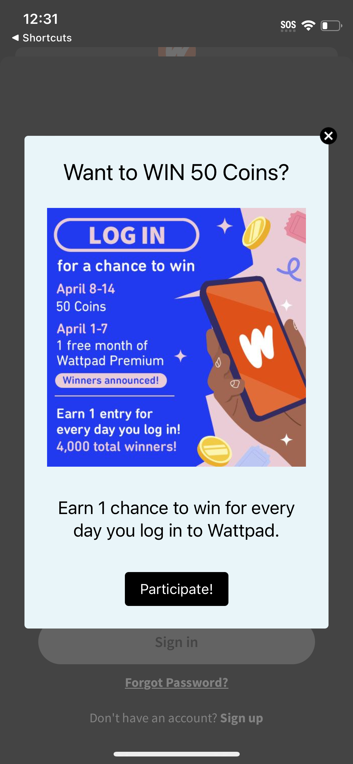 wattpad app screenshot 140