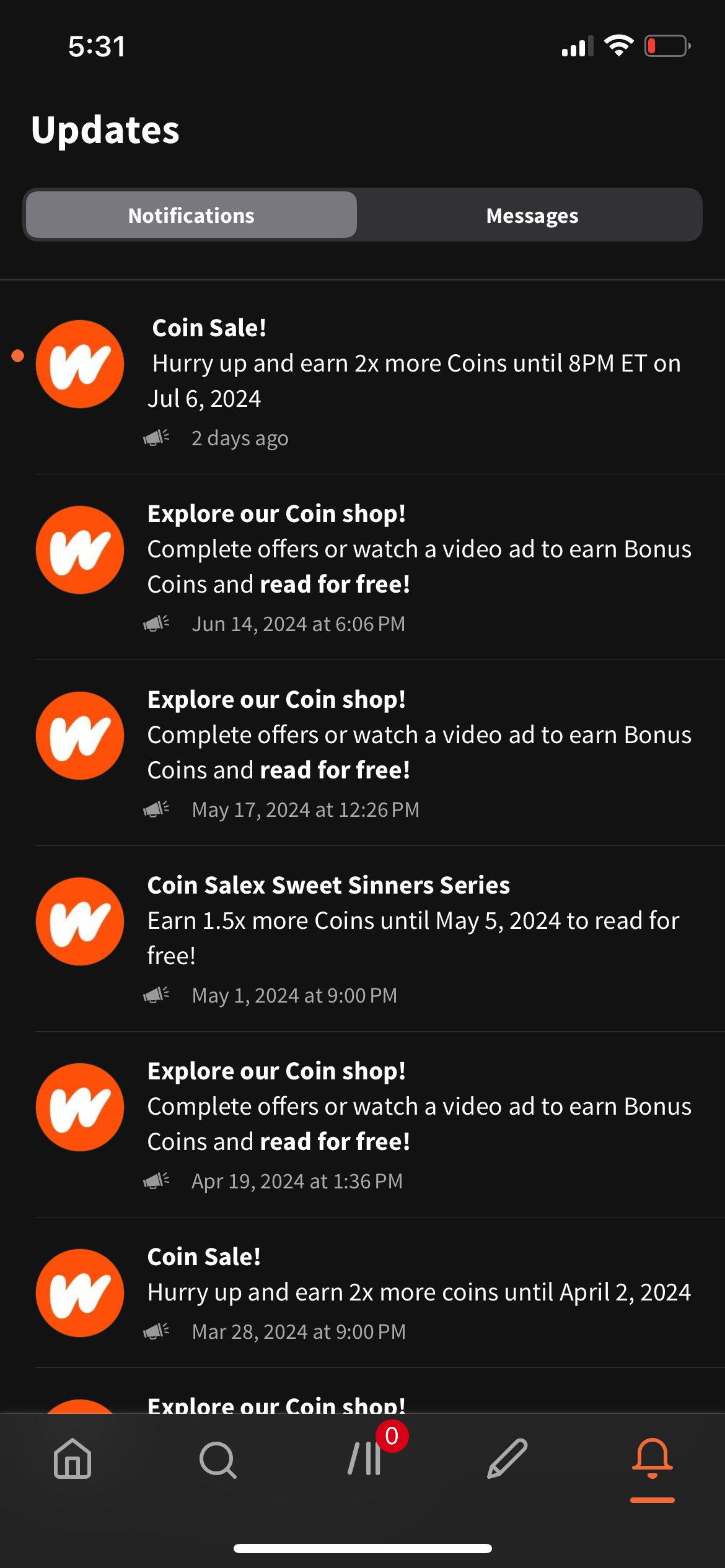 wattpad app screenshot 75