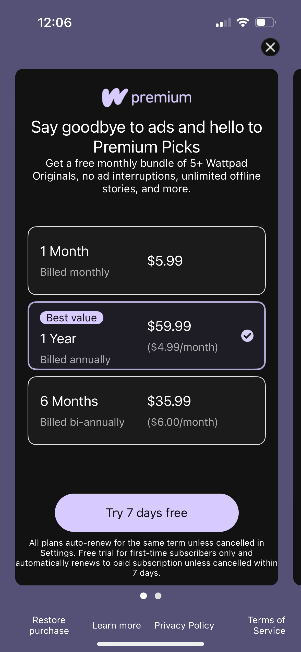 wattpad app screenshot 58
