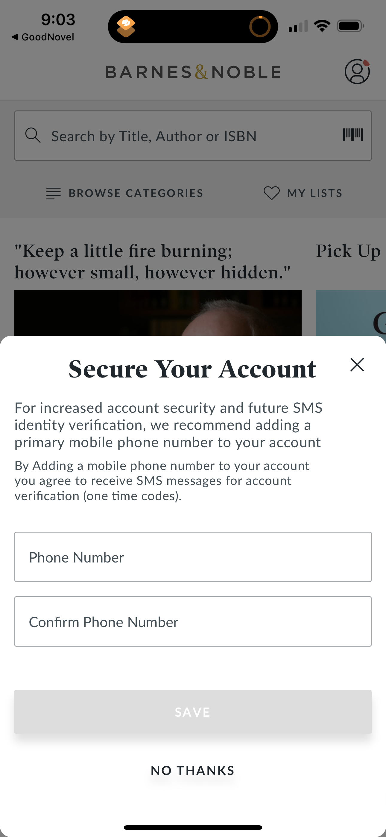 barnes app screenshot 150