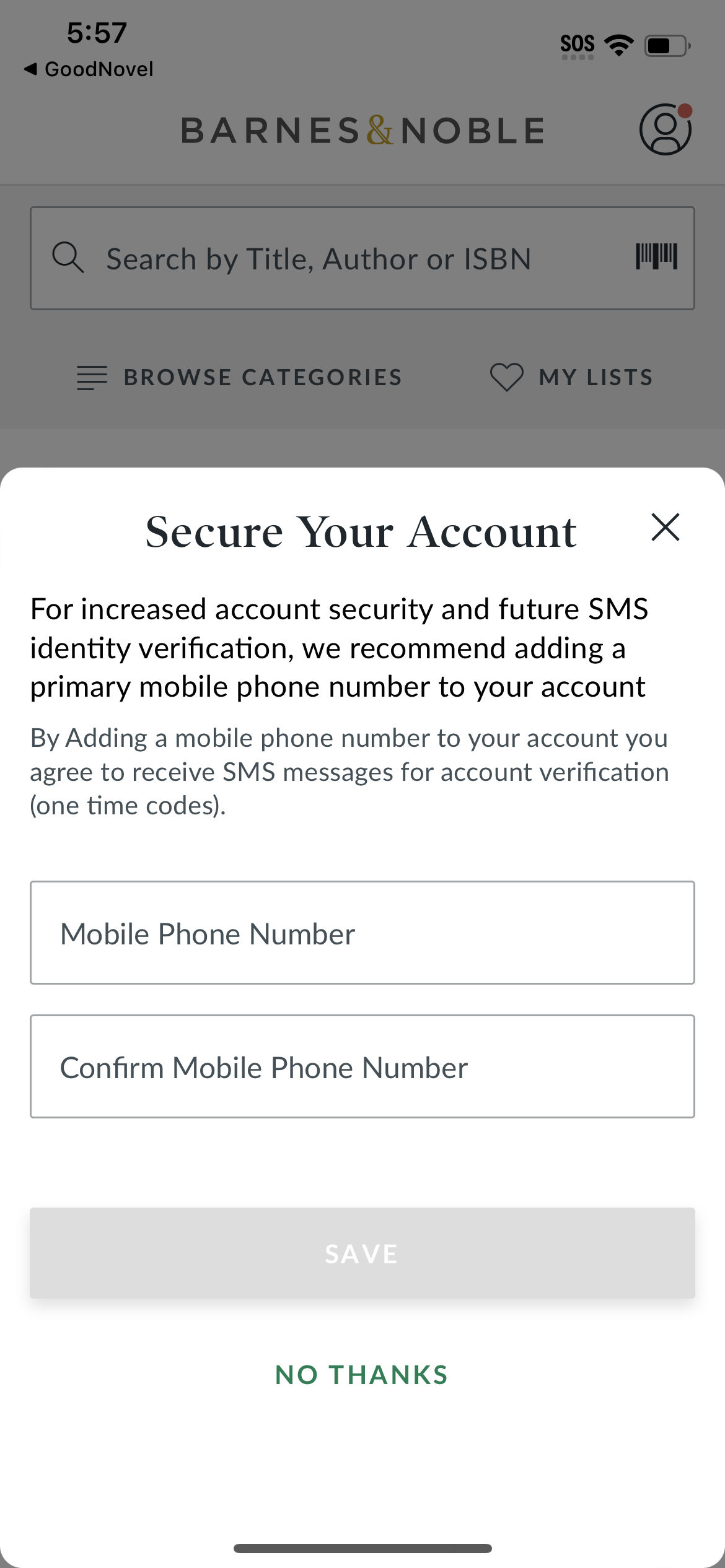 barnes app screenshot 85