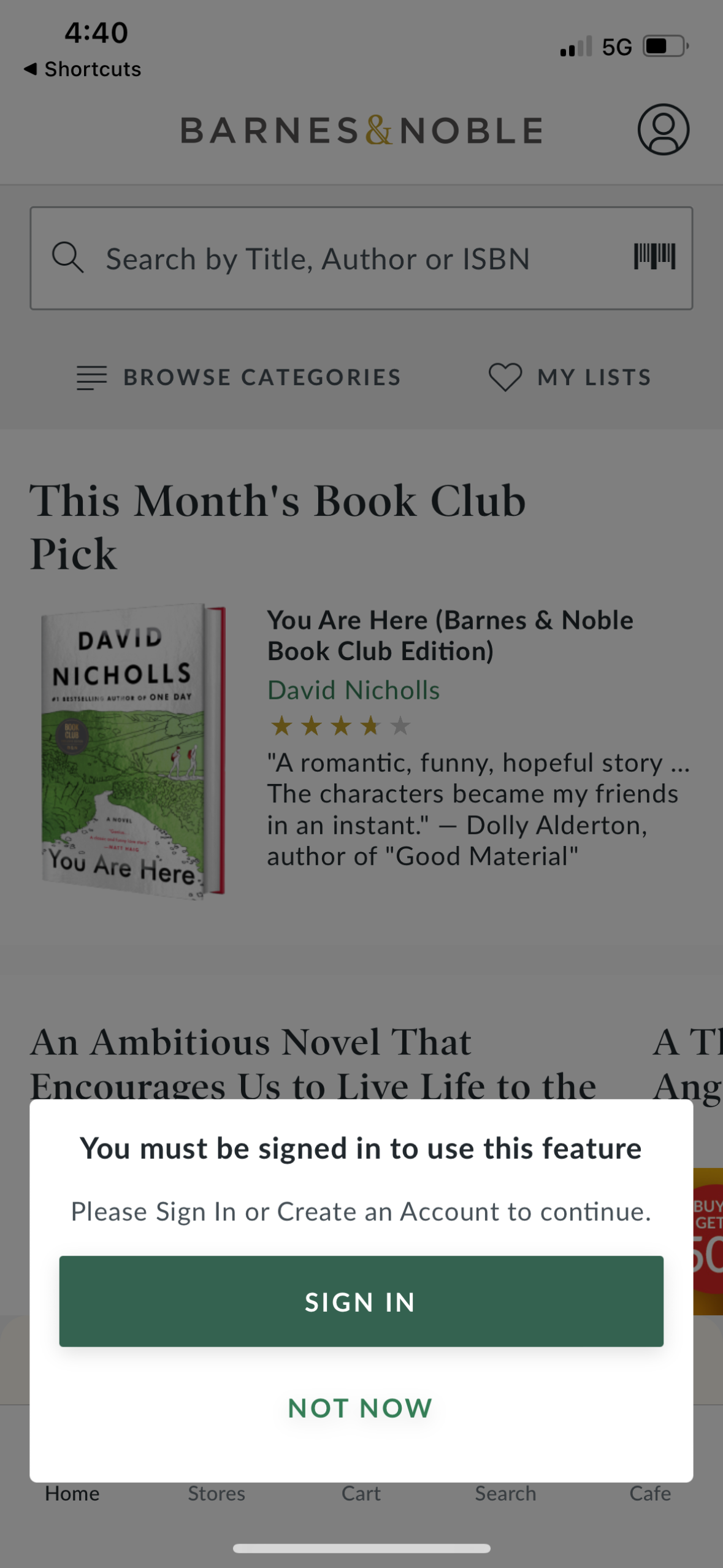 barnes Rewards Signup