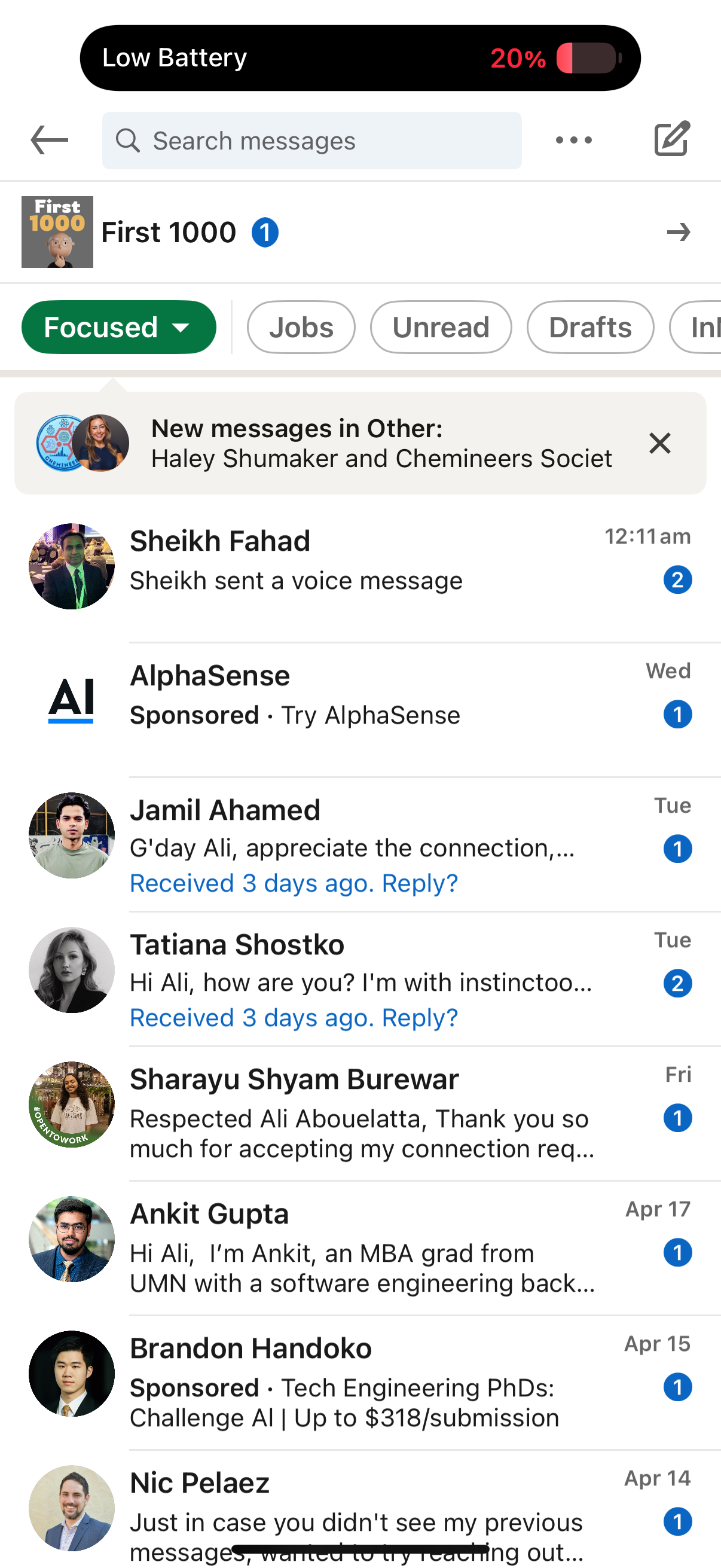 linkedin app screenshot 16