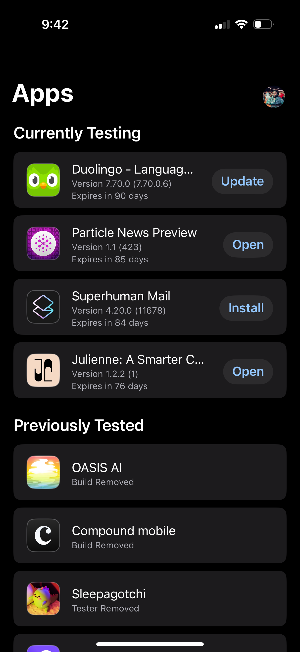 testflight app screenshot 19