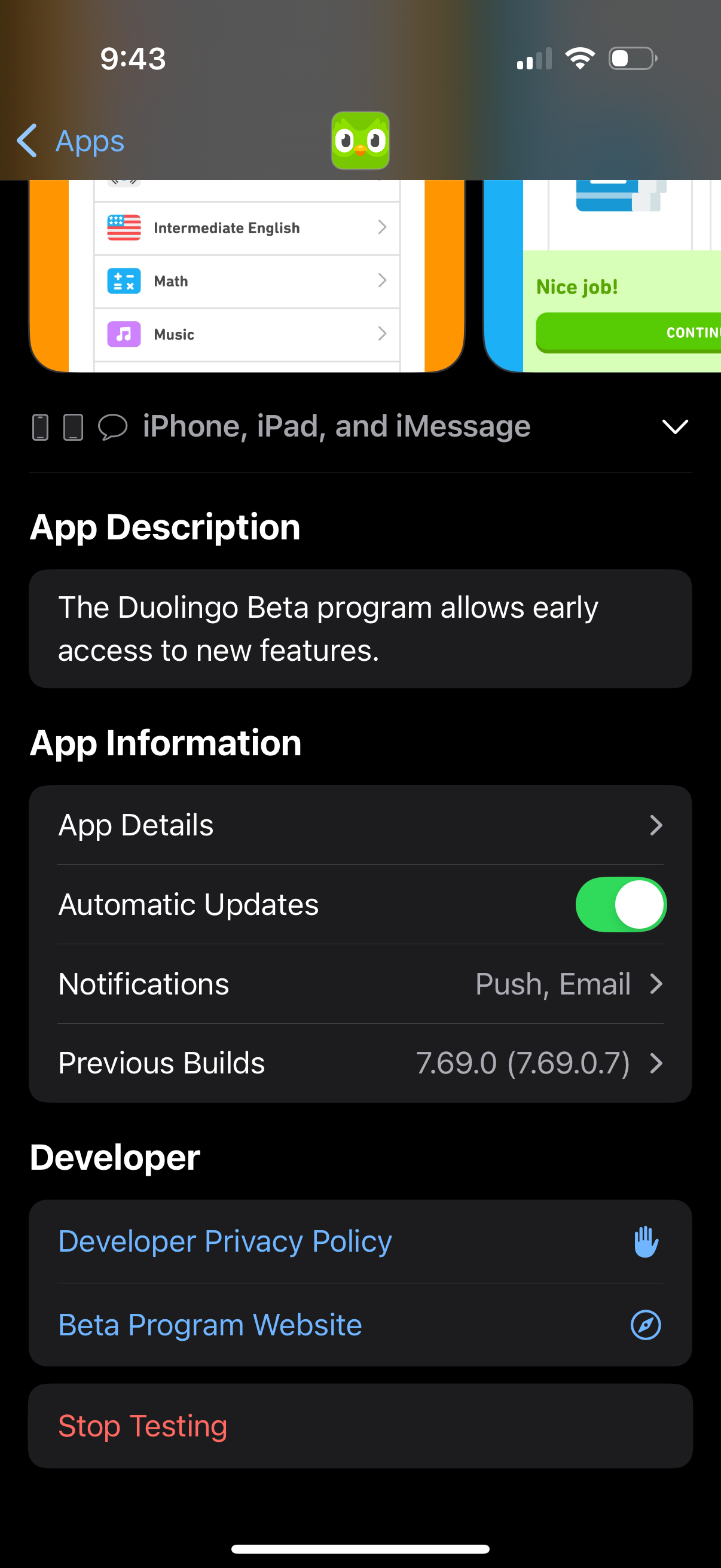 testflight app screenshot 4