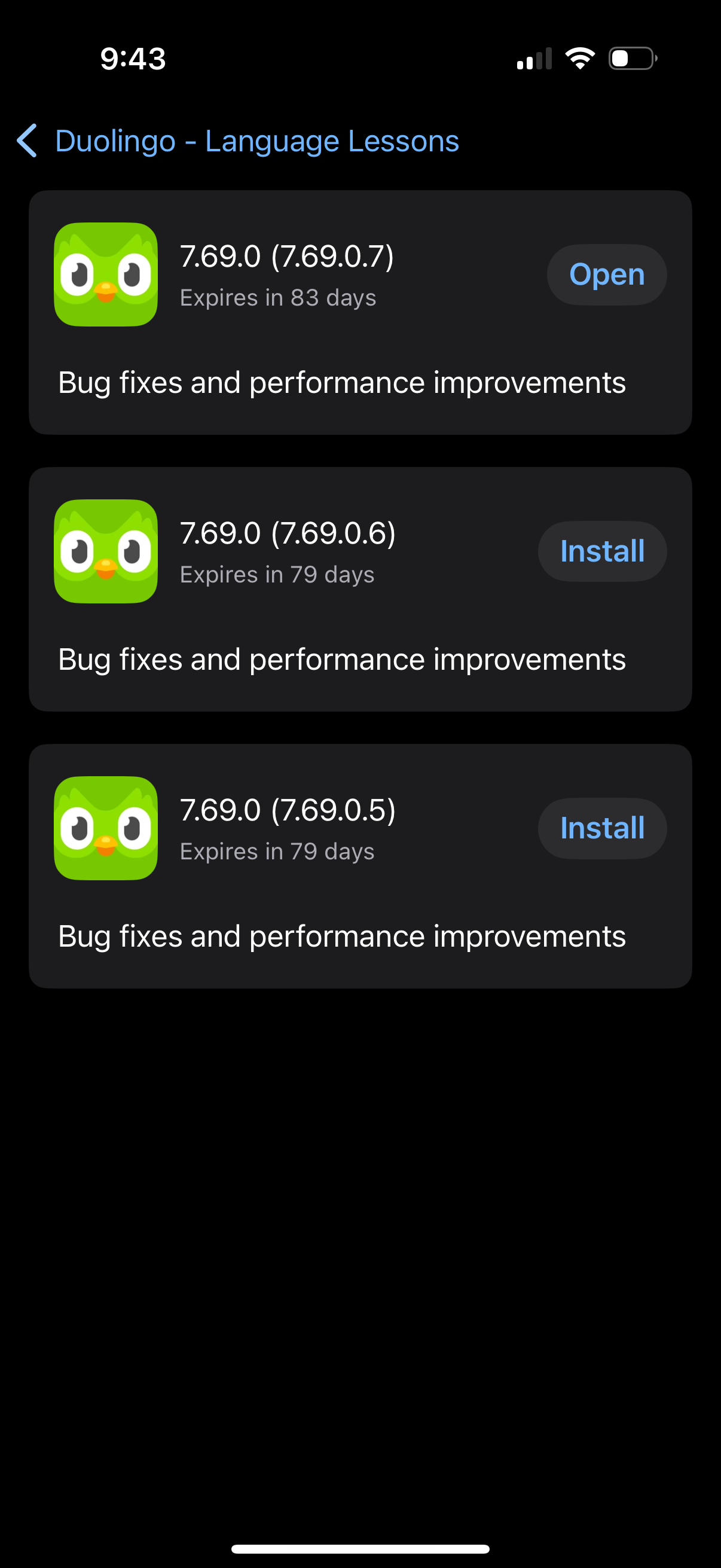 testflight app screenshot 1