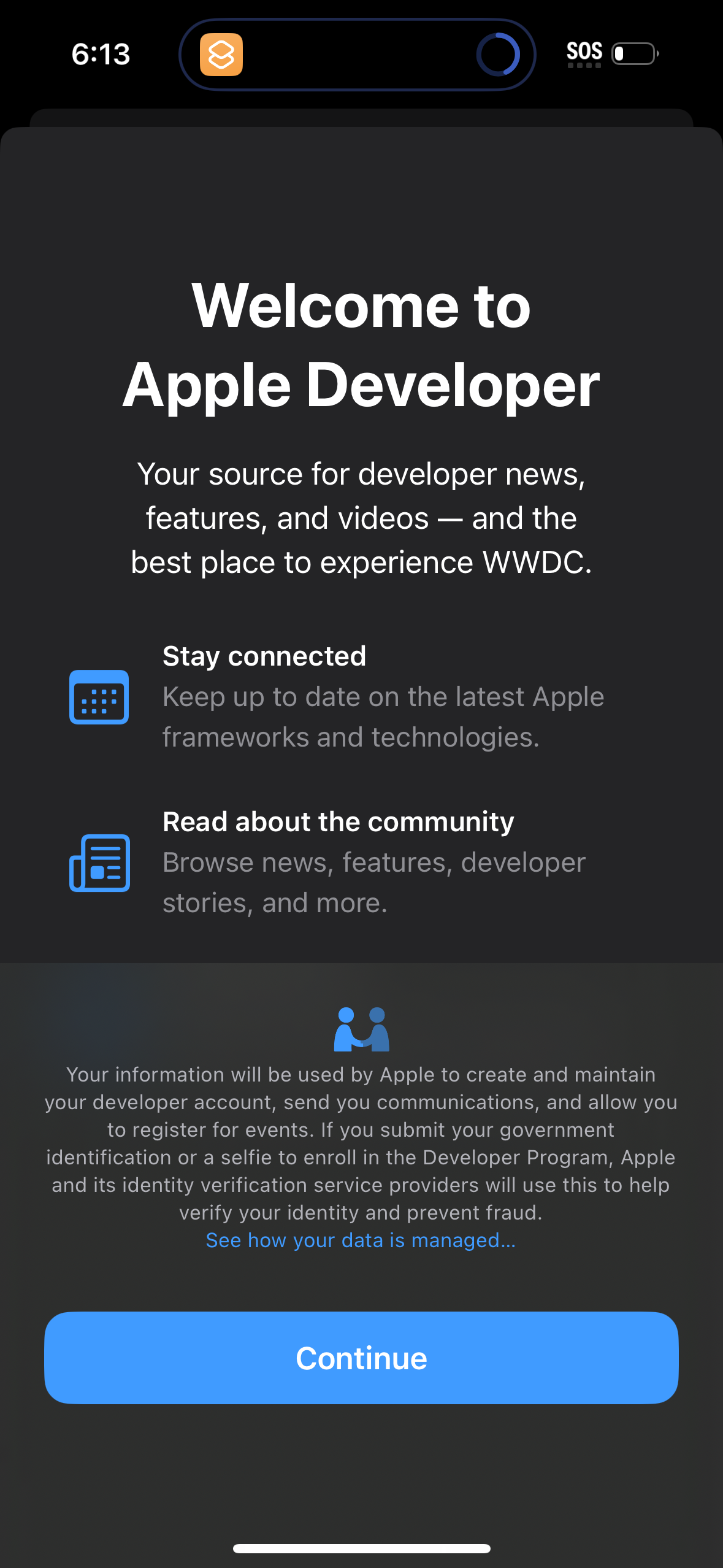 apple-developer app screenshot 1
