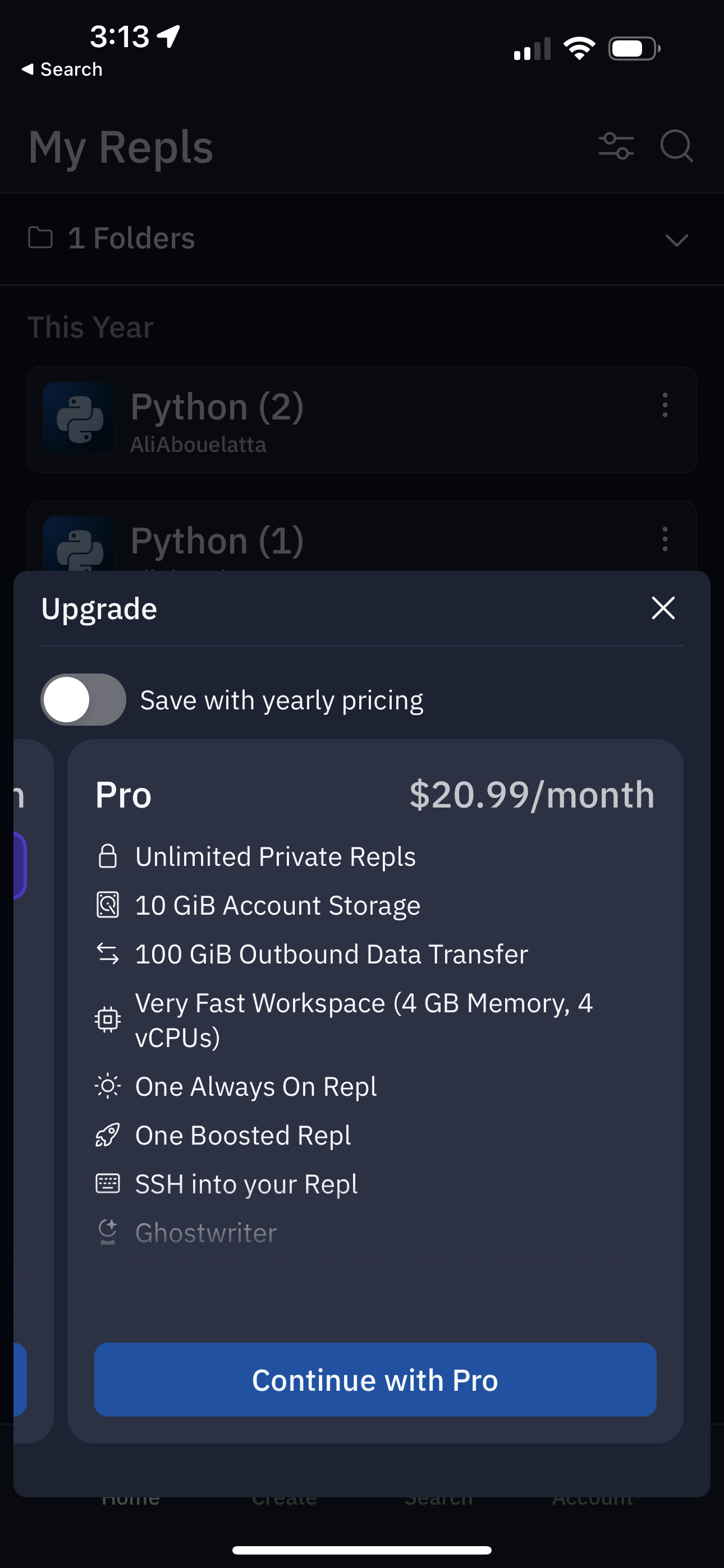 replit app screenshot 108