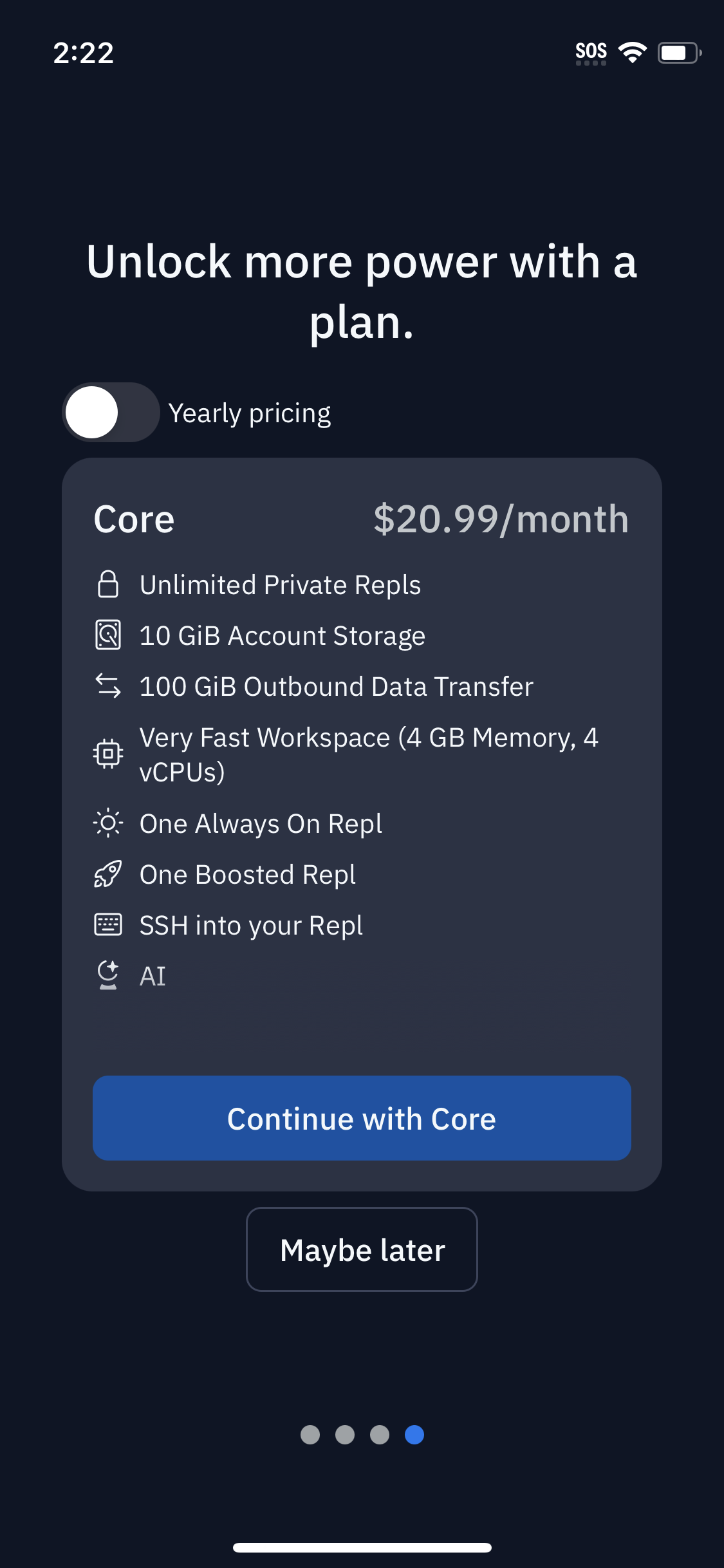 replit app screenshot 100