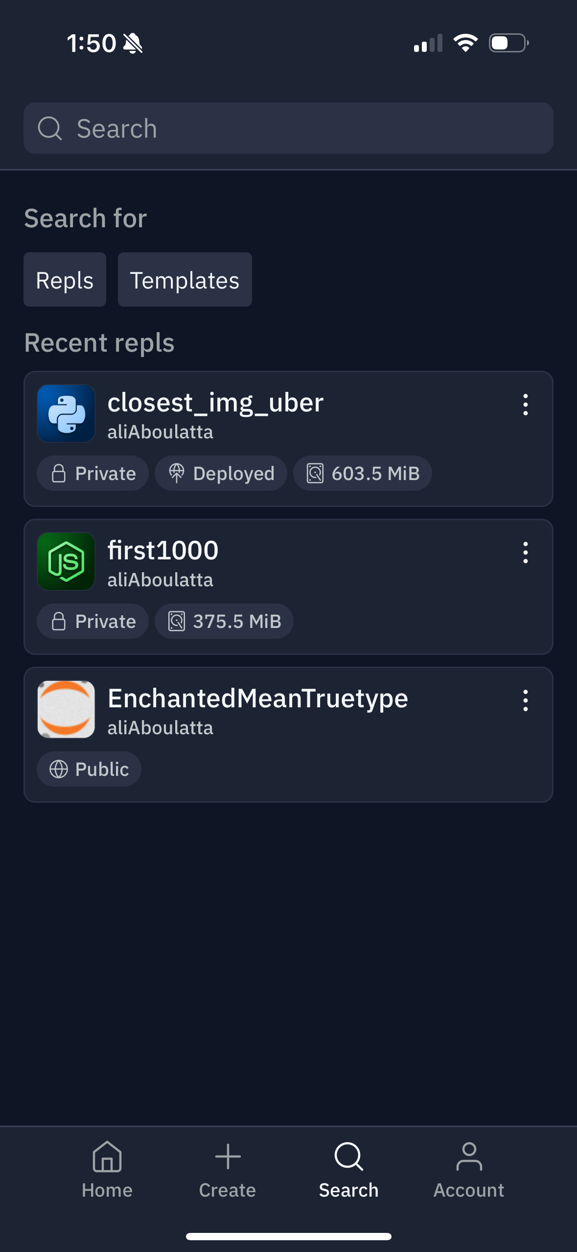 replit app screenshot 36