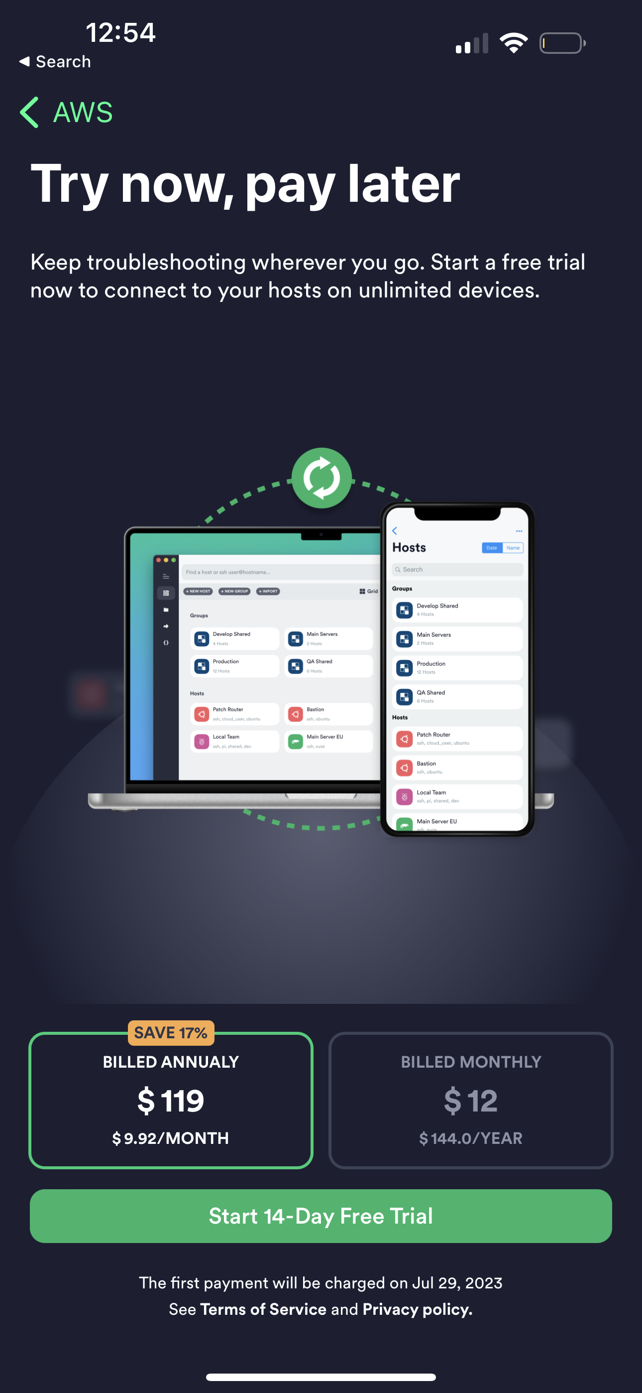 termius app screenshot 5