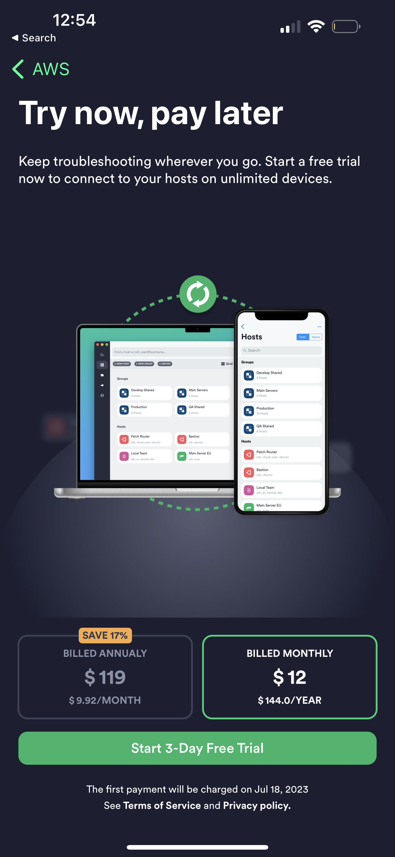 termius app screenshot 4