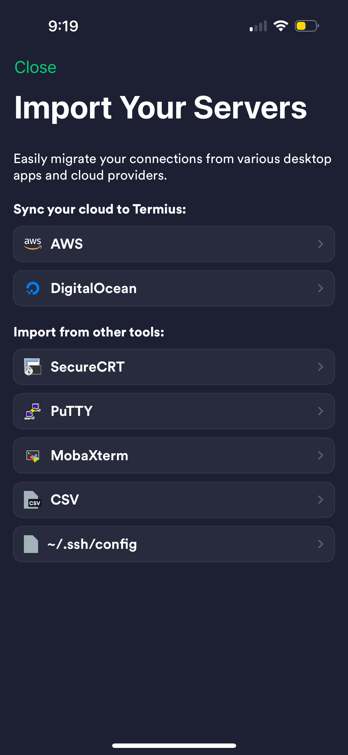 termius app screenshot 48