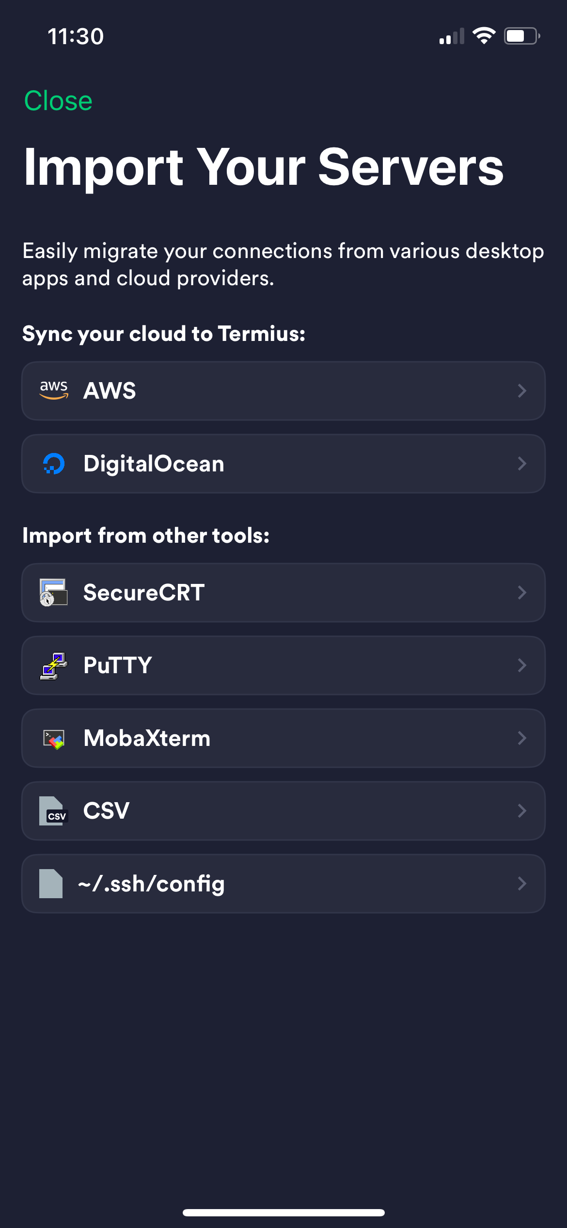 termius app screenshot 37