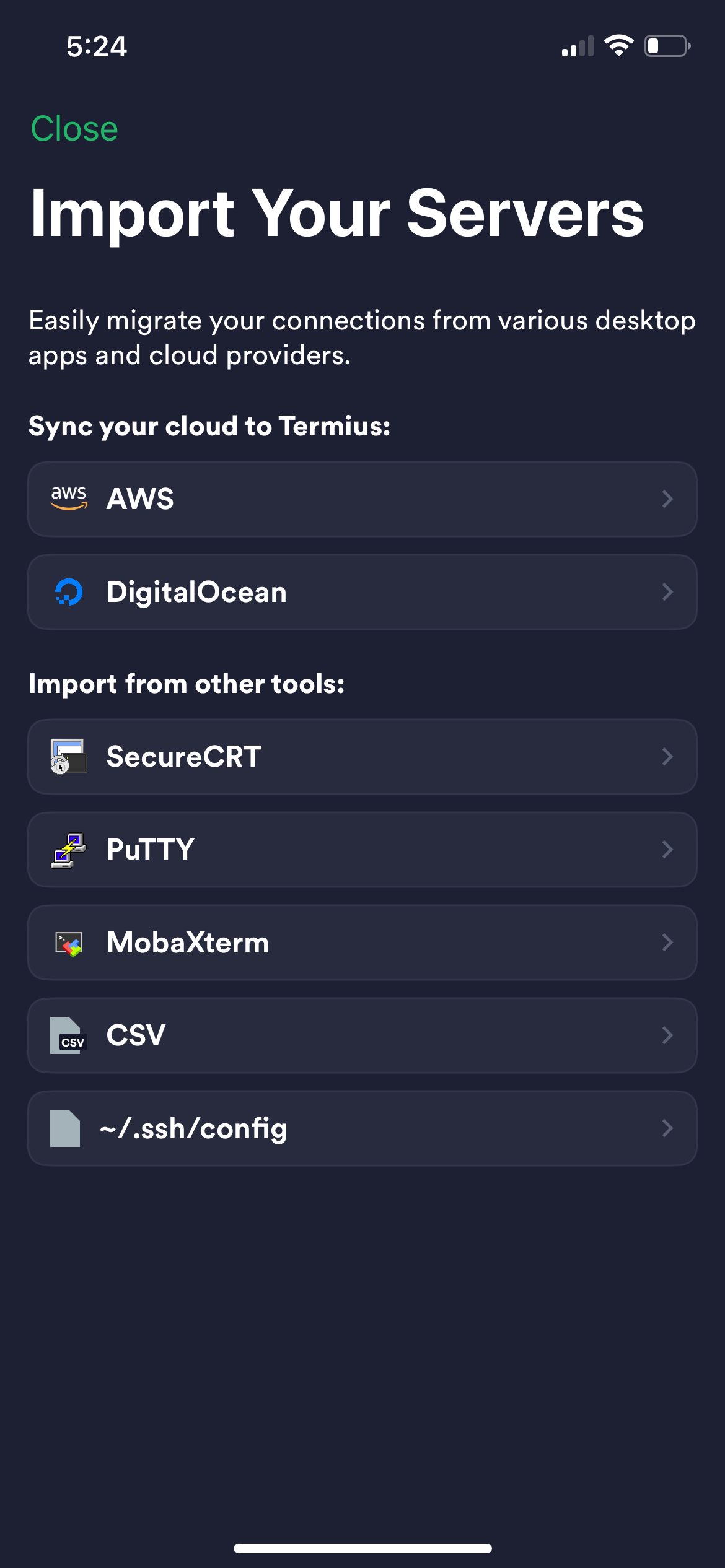 termius app screenshot 33