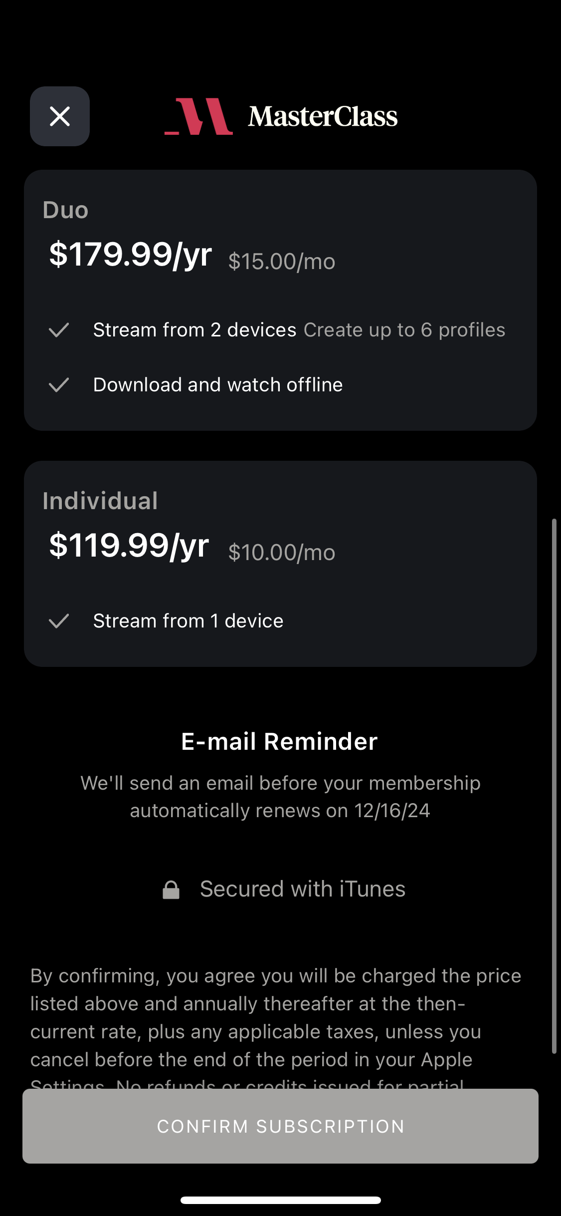 masterclass app screenshot 47