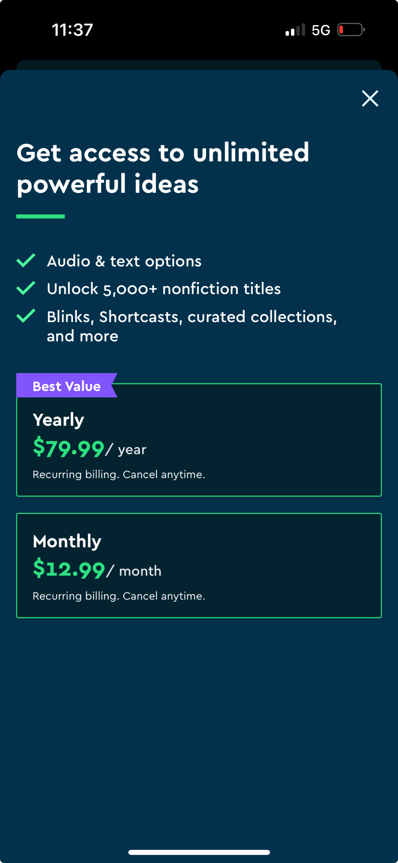 blinkist app screenshot 150
