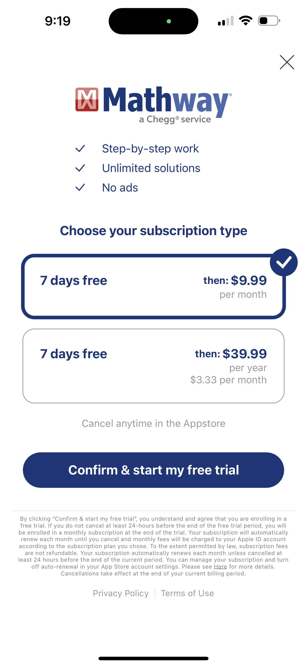 mathway app screenshot 121