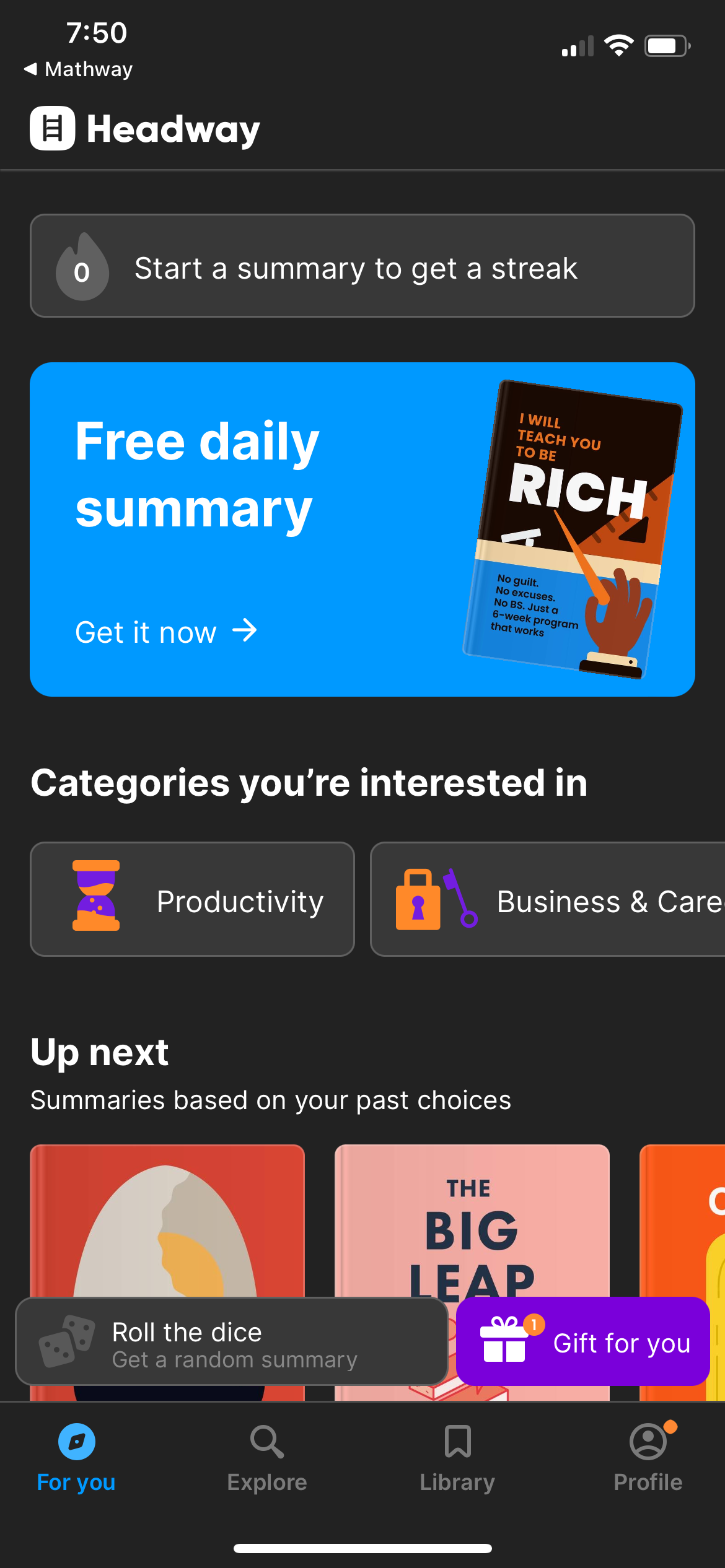 headway app screenshot 107