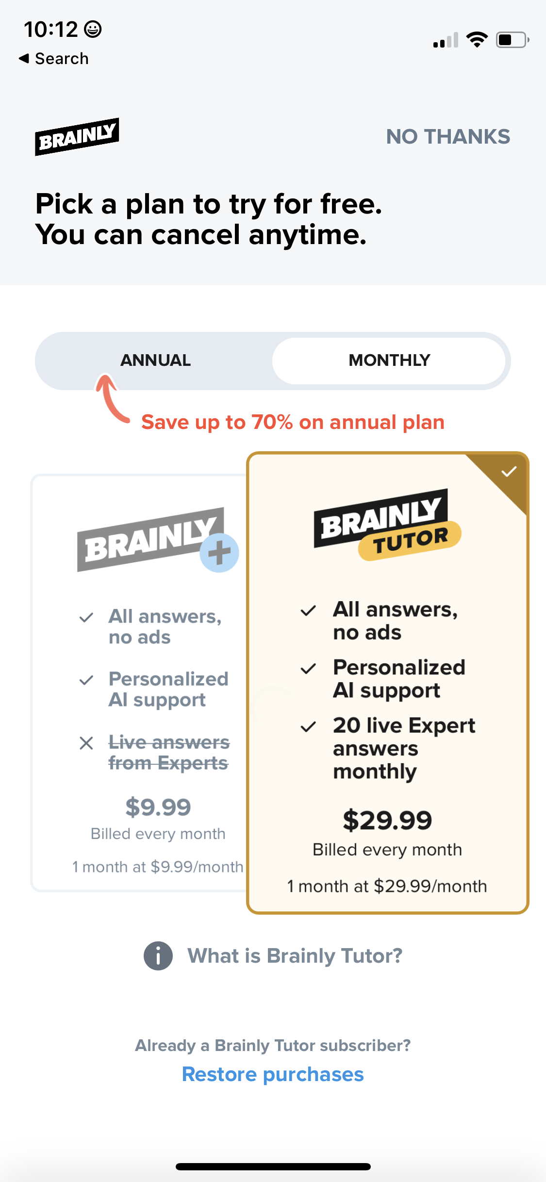 brainly app screenshot 106