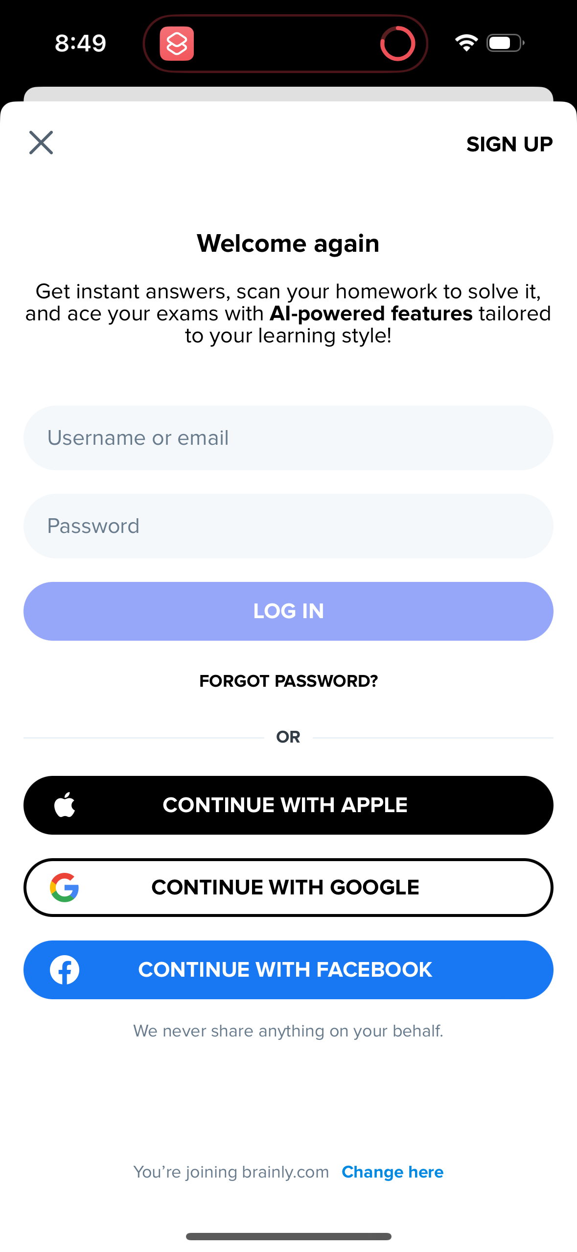 brainly app screenshot 95