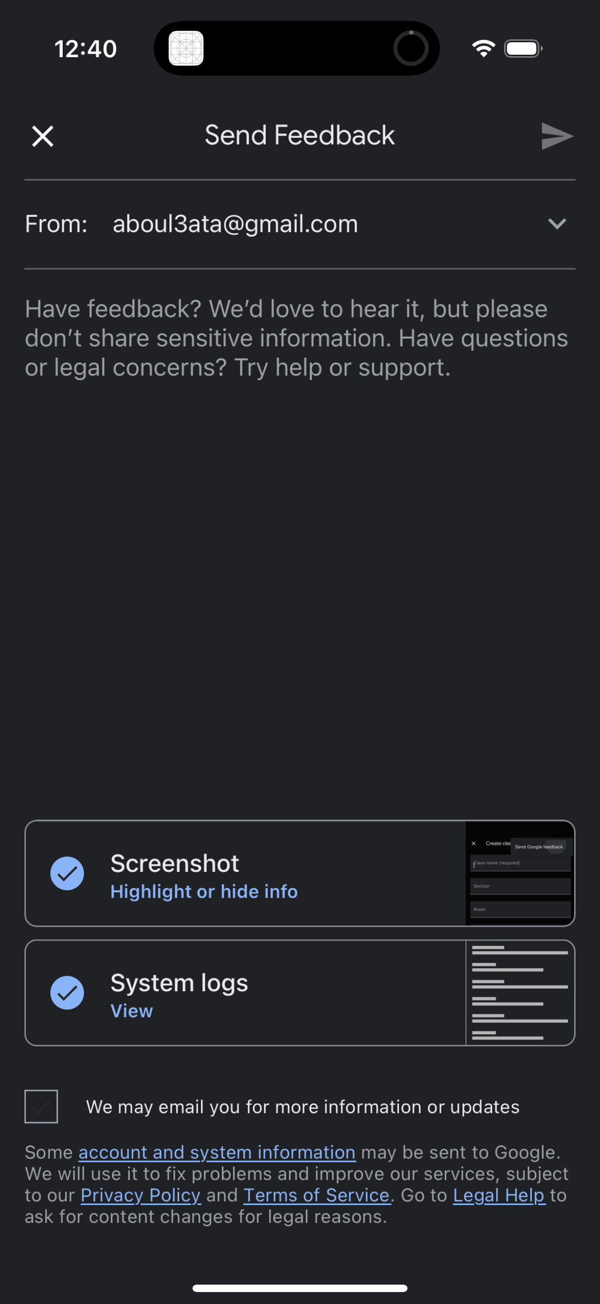 google-classroom app screenshot 7