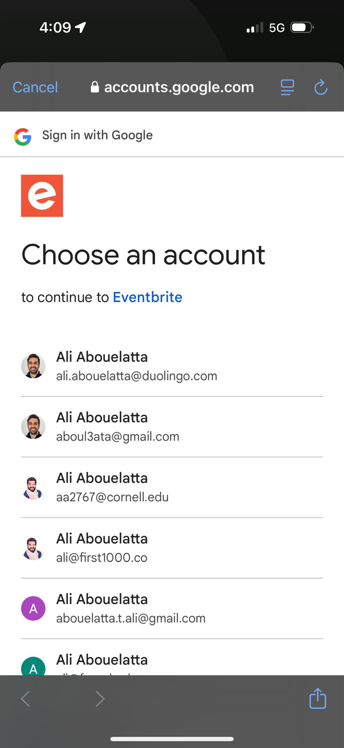 eventbrite app screenshot 35