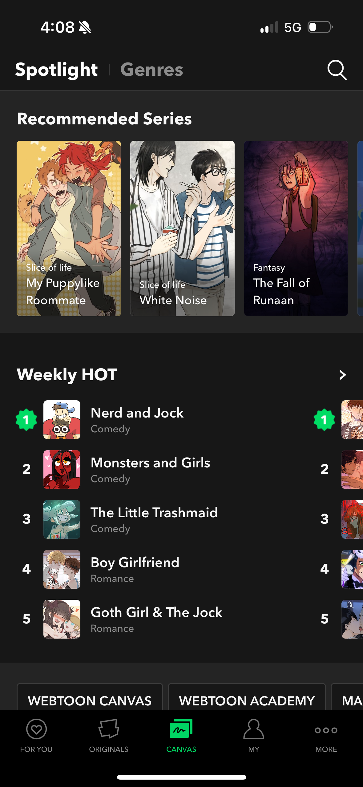 webtoon app screenshot 65
