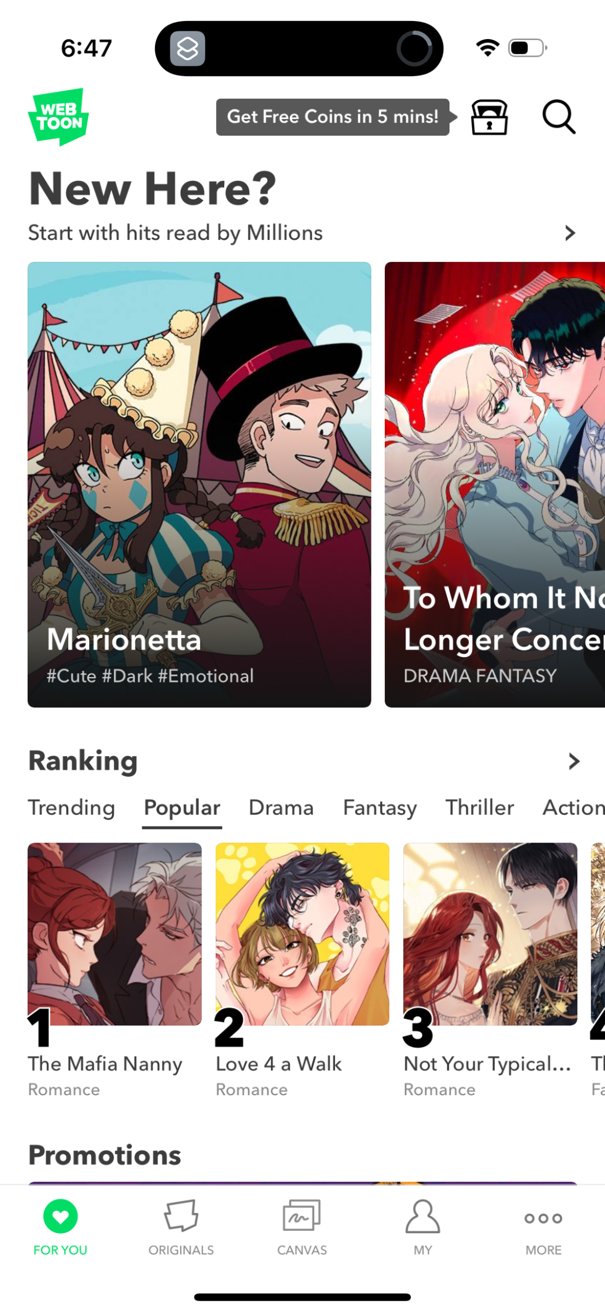 webtoon app screenshot 33