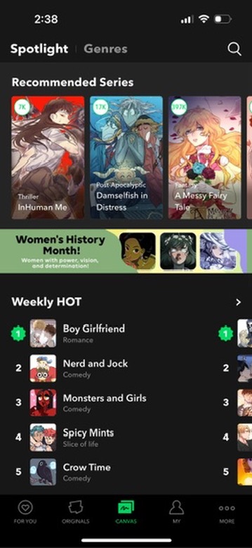 webtoon app screenshot 14