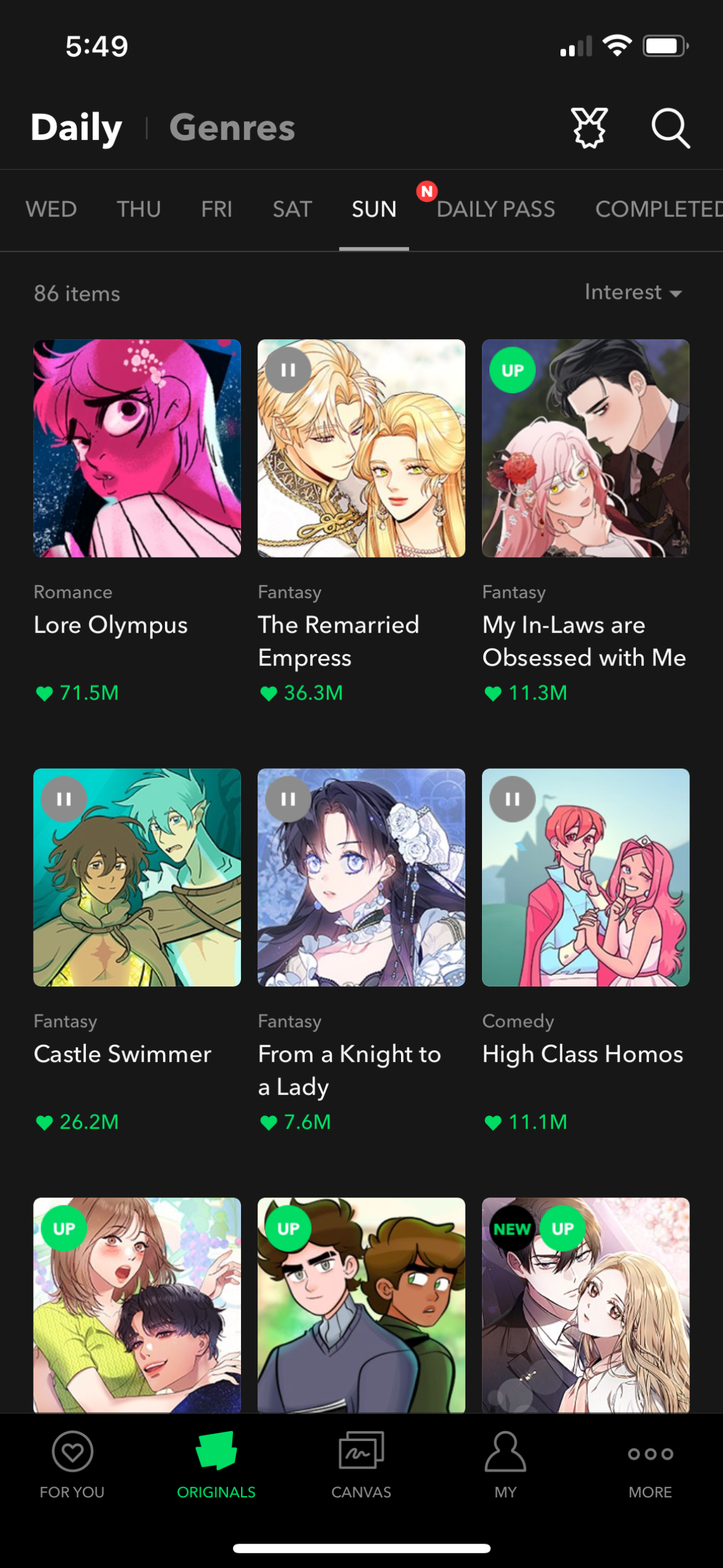 webtoon app screenshot 9