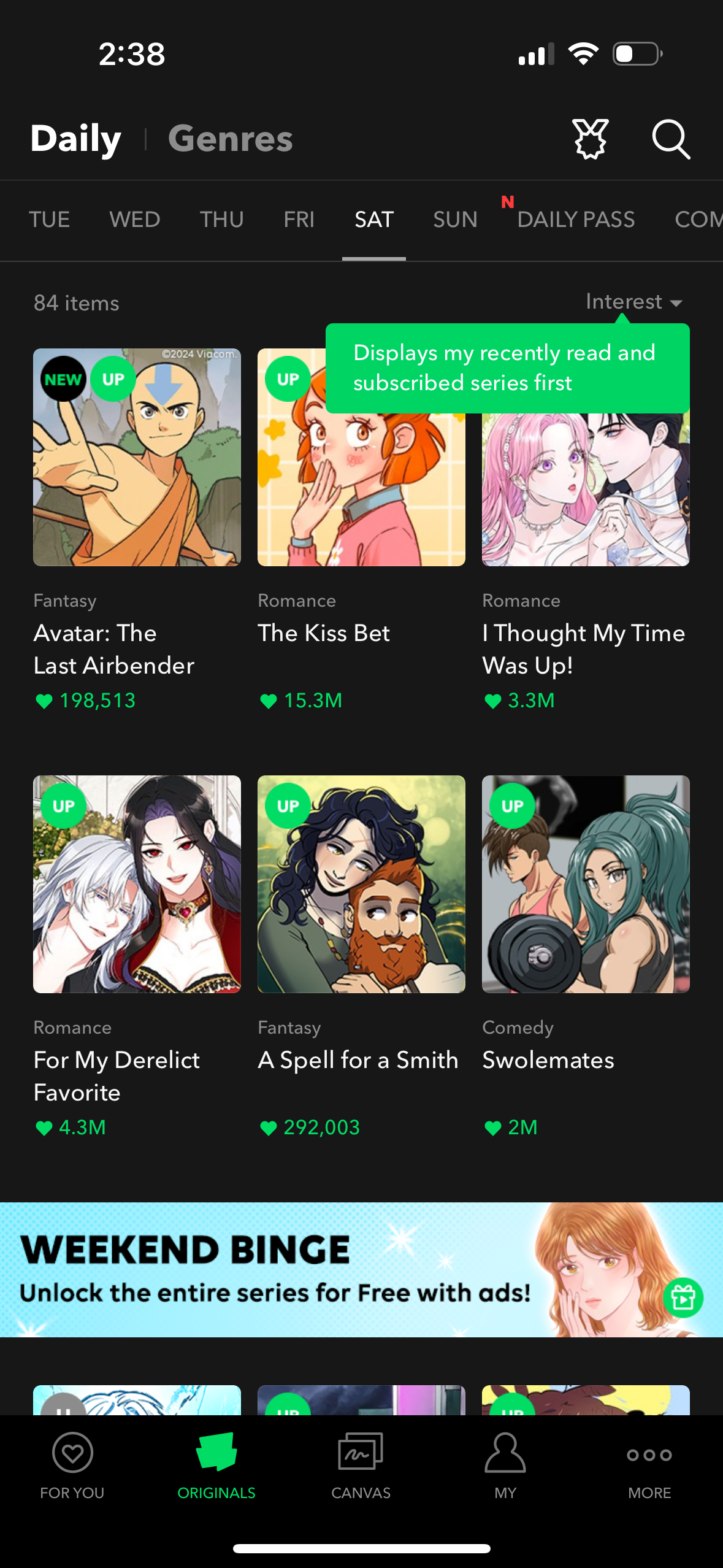 webtoon app screenshot 104