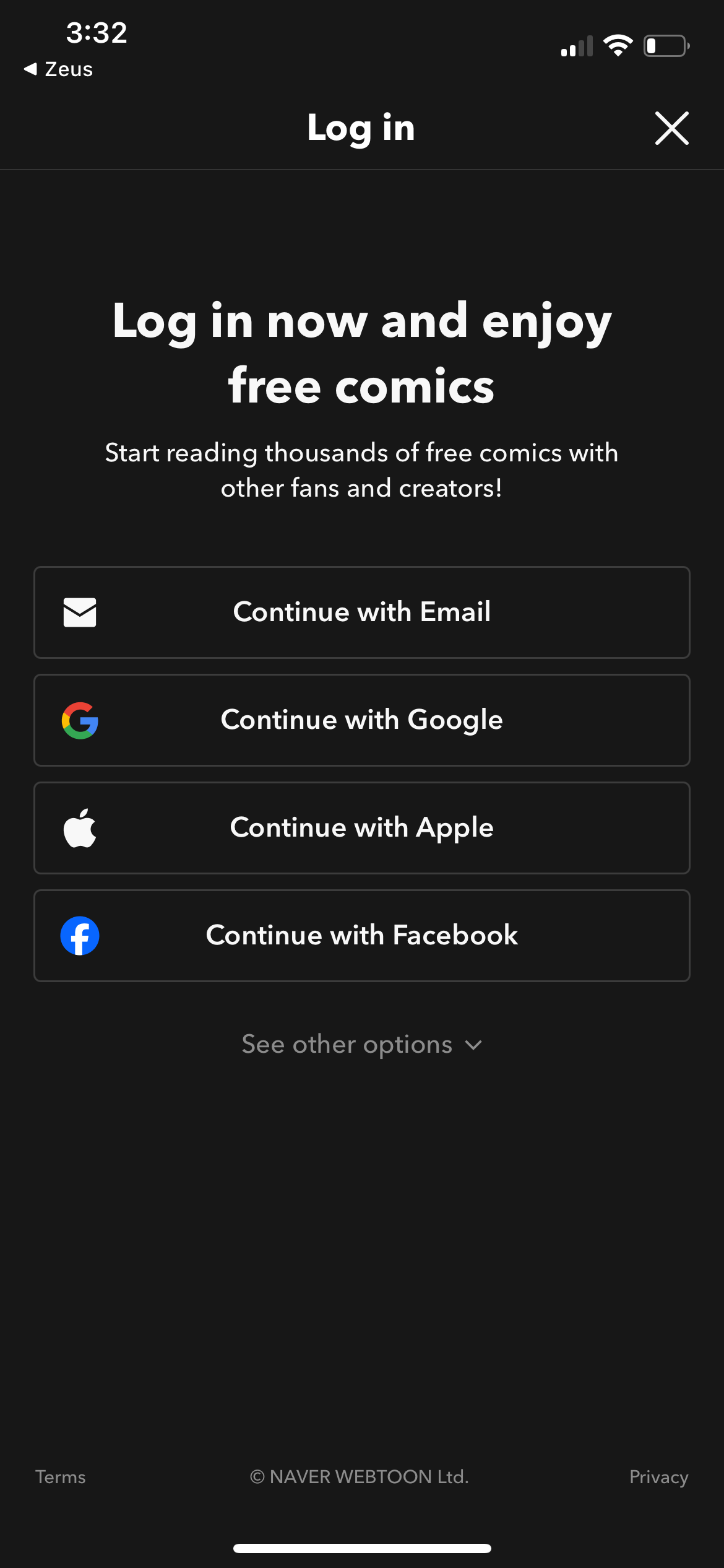webtoon app screenshot 93