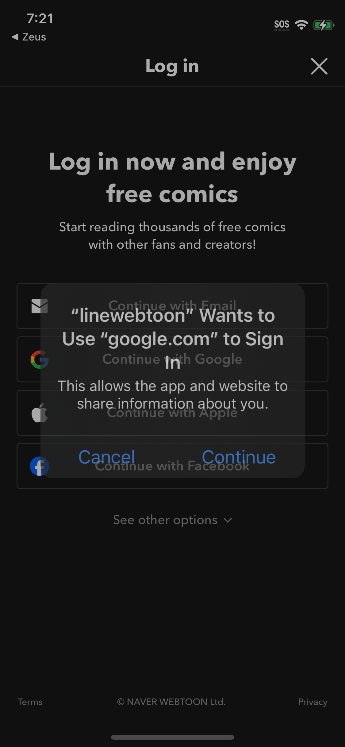 webtoon app screenshot 91