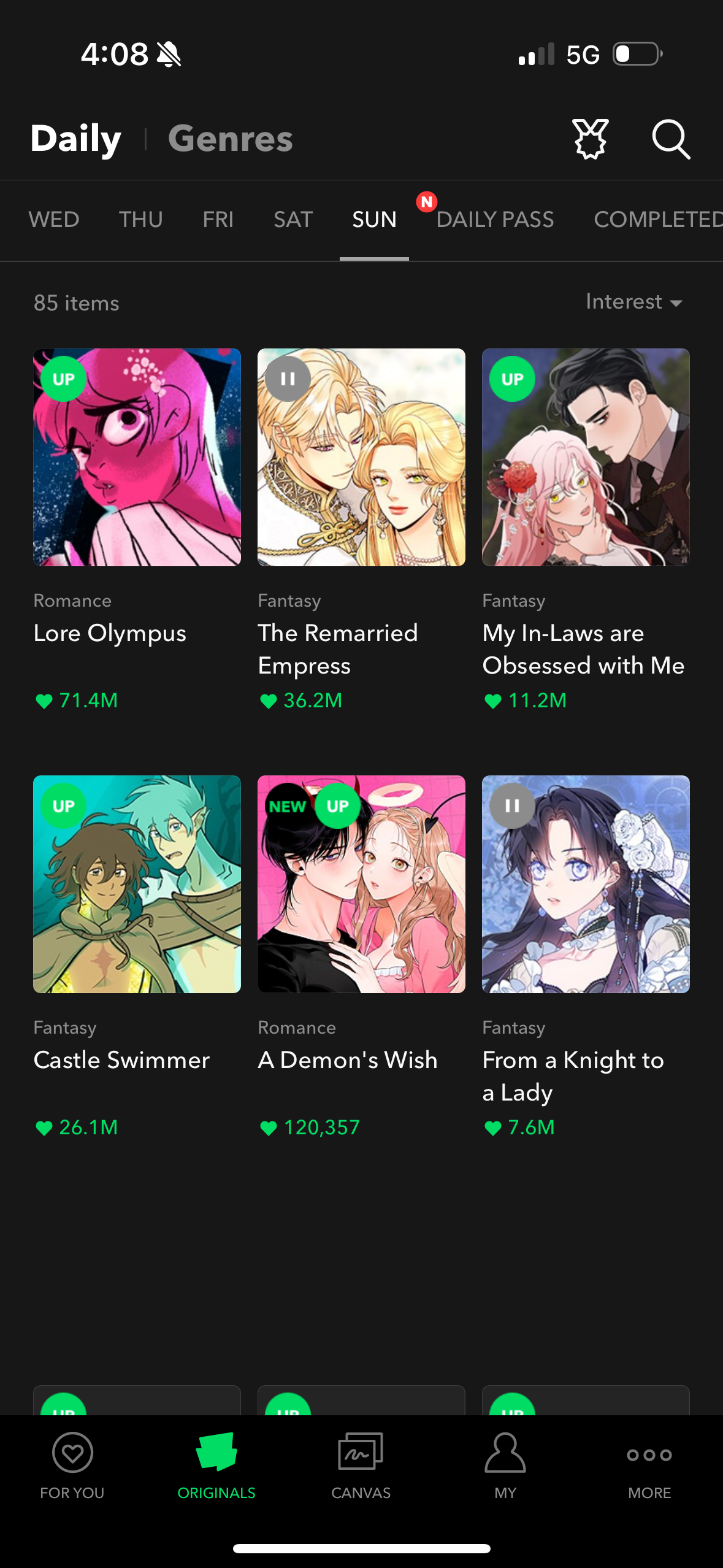 webtoon app screenshot 70